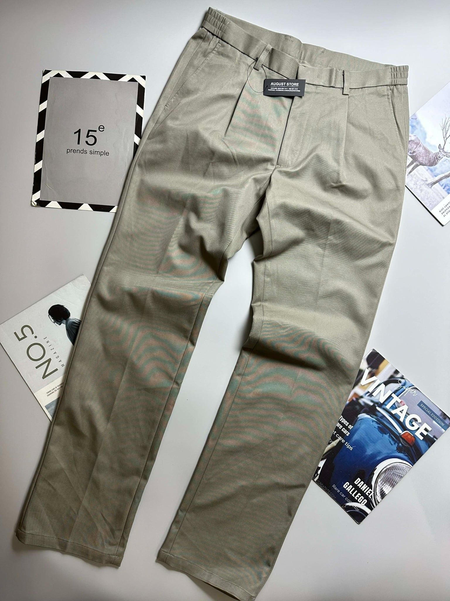 QUẦN CHINO KAKI BASIC CẠP CHUN CRO.CODILE 4504