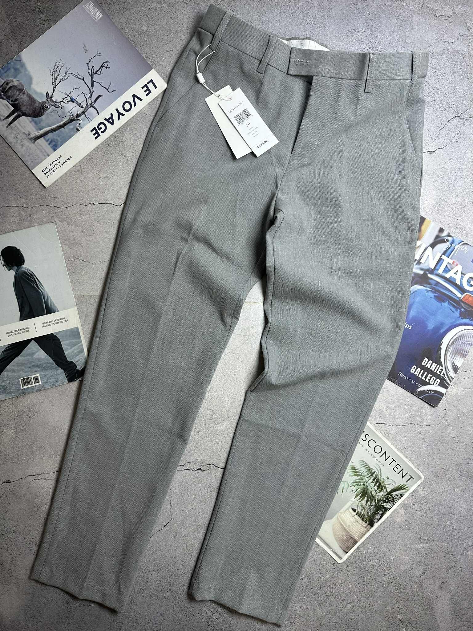 QUẦN VẢI LA.COSTE SLIM LOGO TÚI SAU 6805