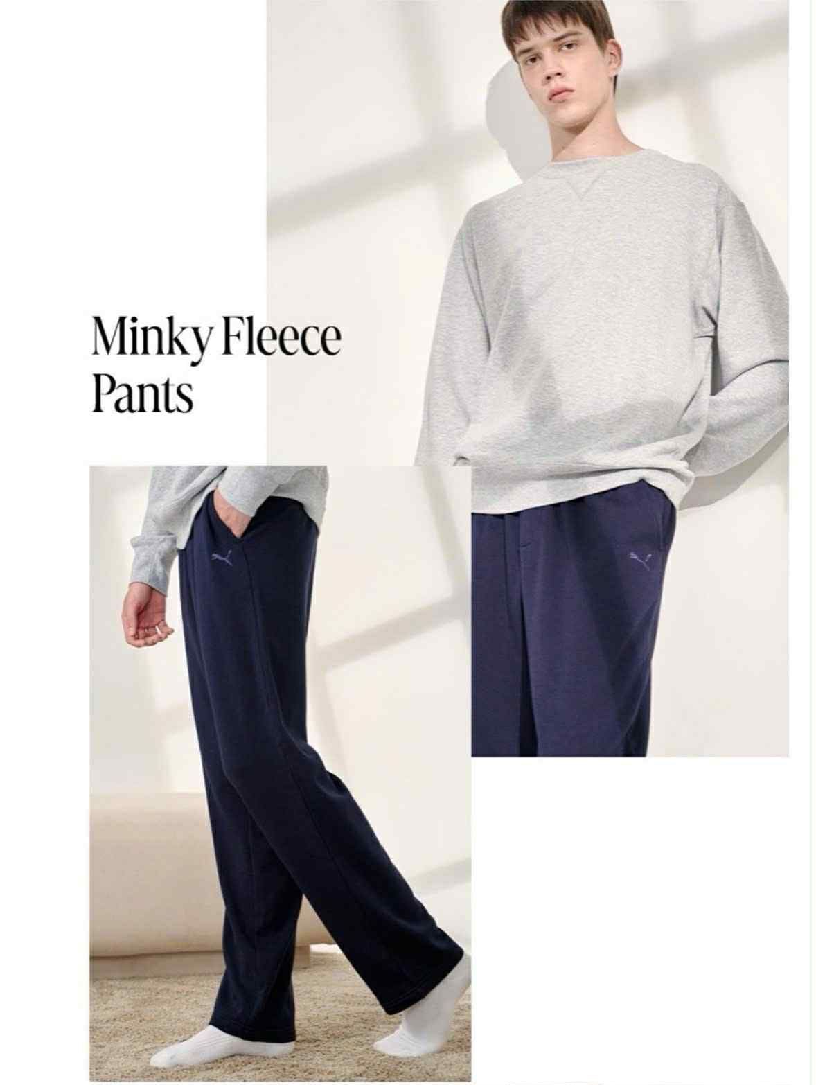 QUẦN NỈ LÓT LÔNG PU.MA DÁNG SUÔNG 3400