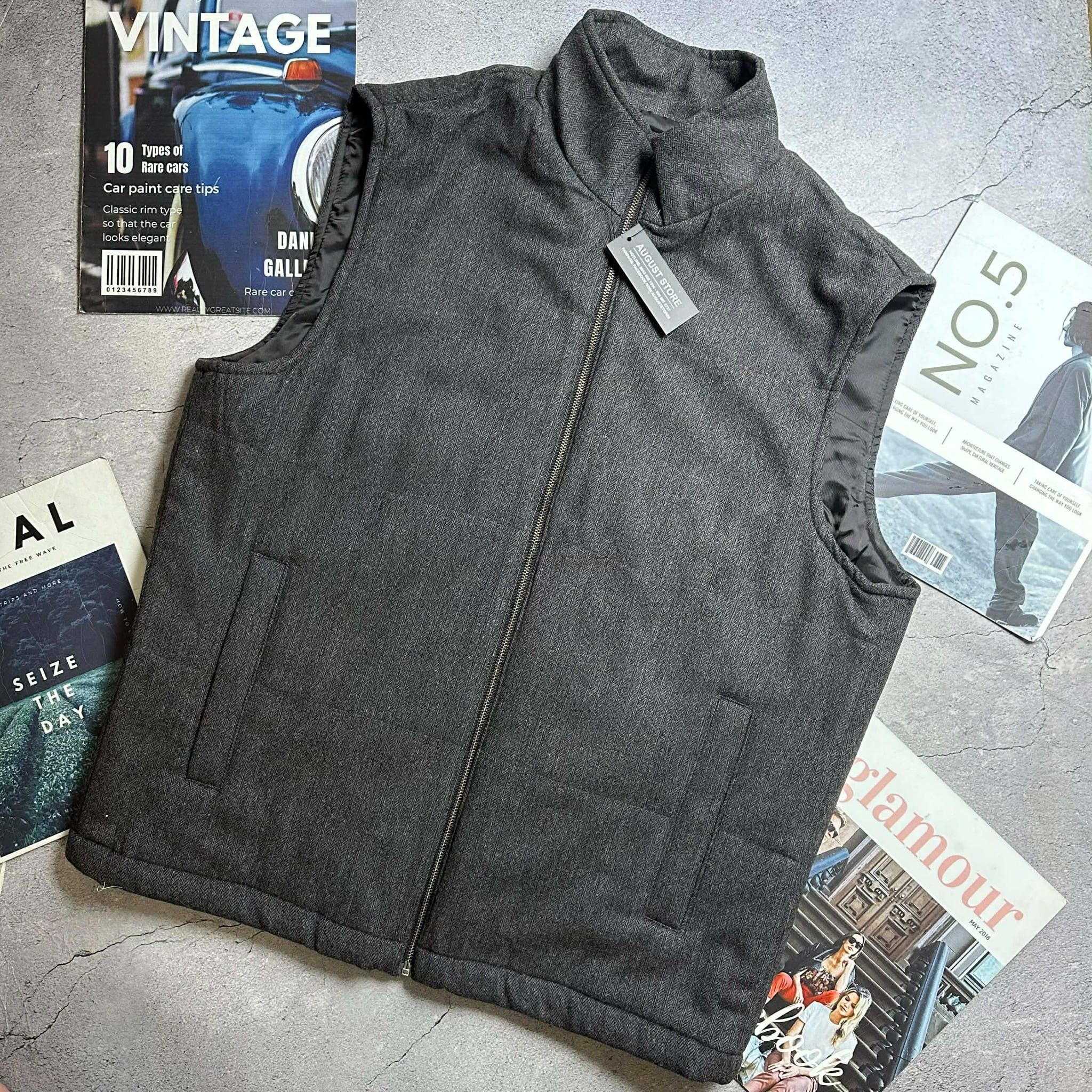 ÁO GILE TB MAES.TRO VẢI DẠ XƯƠNG CÁ 1833