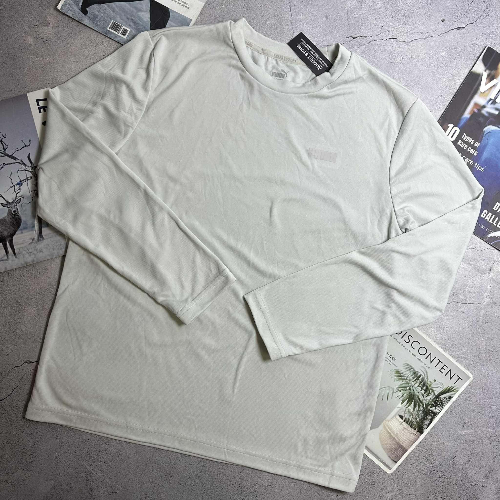 ÁO DÀI TAY PU.MA AIR DRY MẶC ĐÔI NAM NỮ 3406