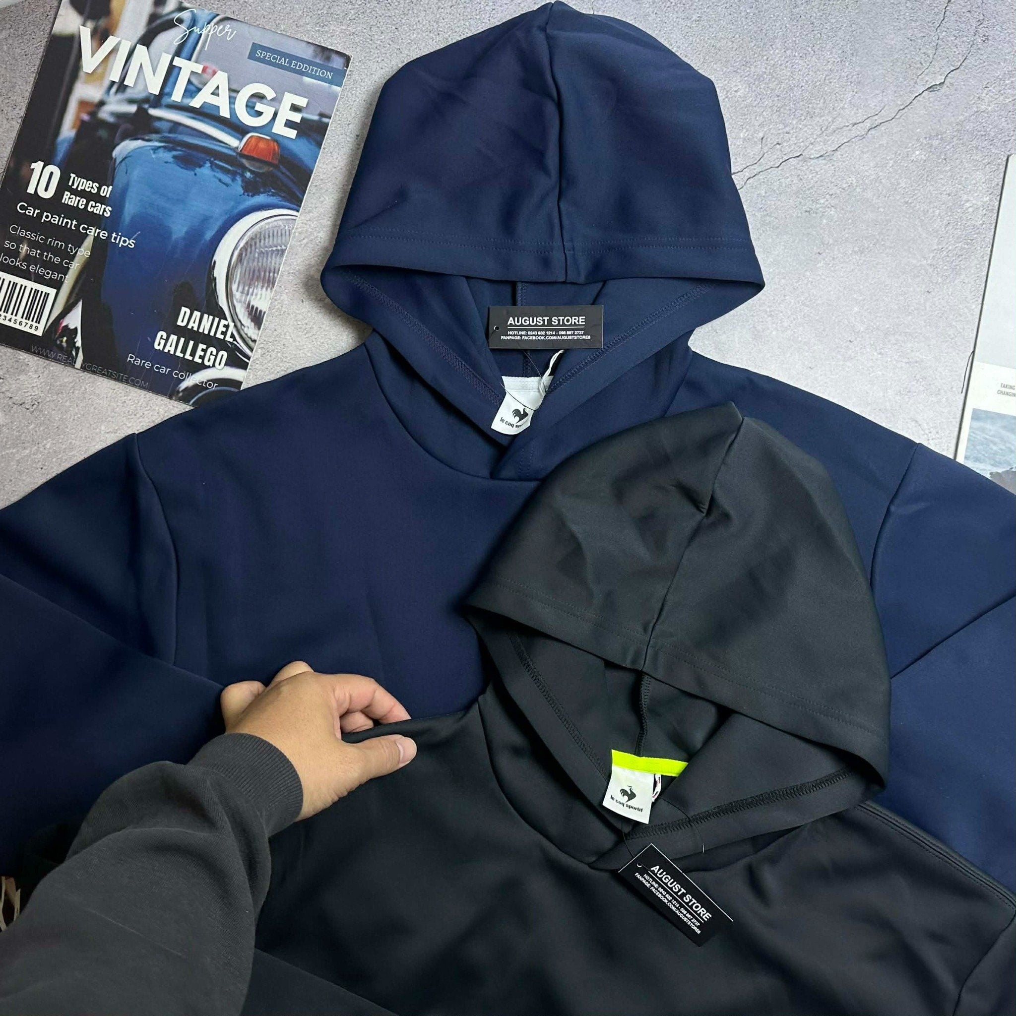 HOODIE NỈ MŨ LE.COQ SPORTIF LOGO THÊU 6501