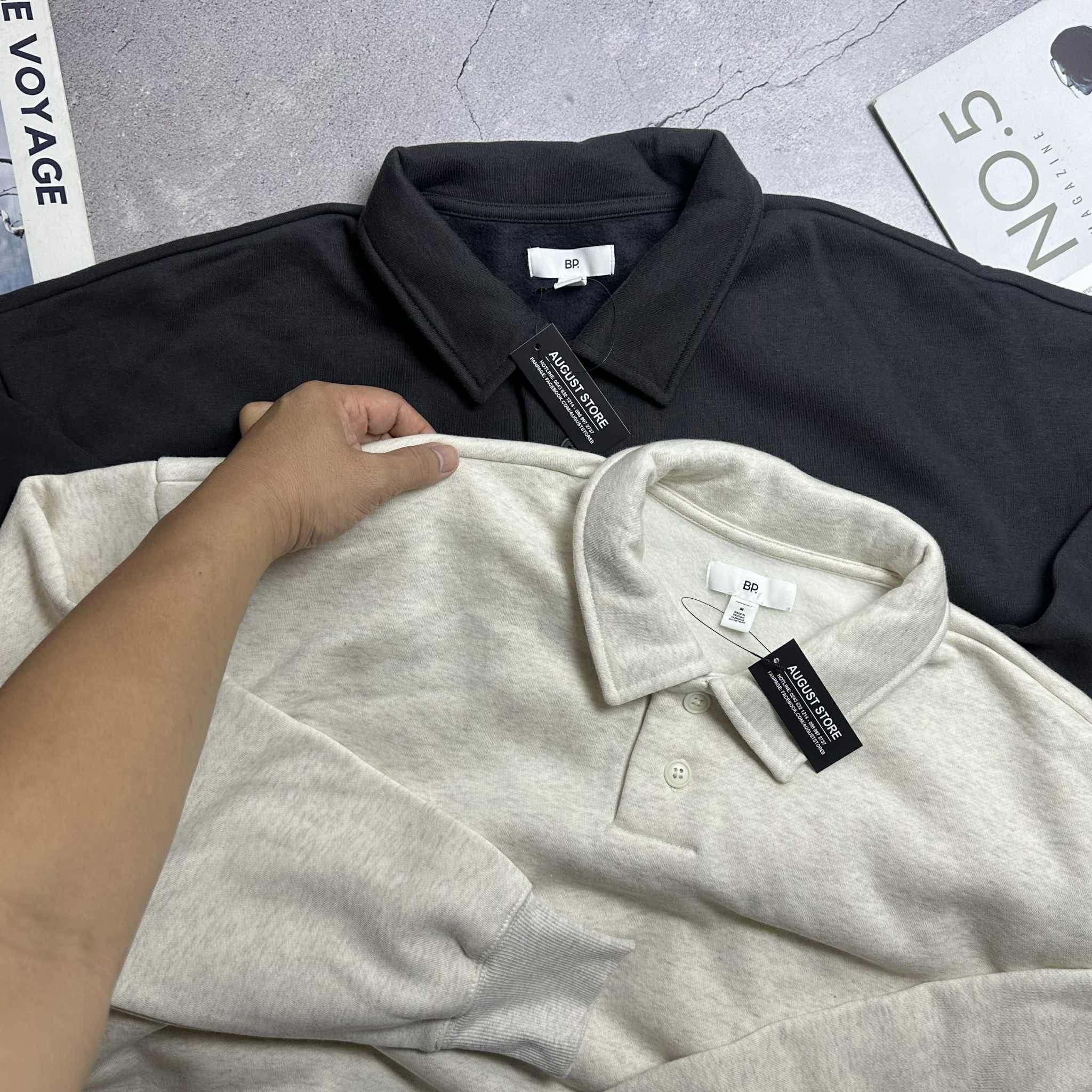 POLO NỈ CỔ CÀI KHUY BP. BASIC 5195