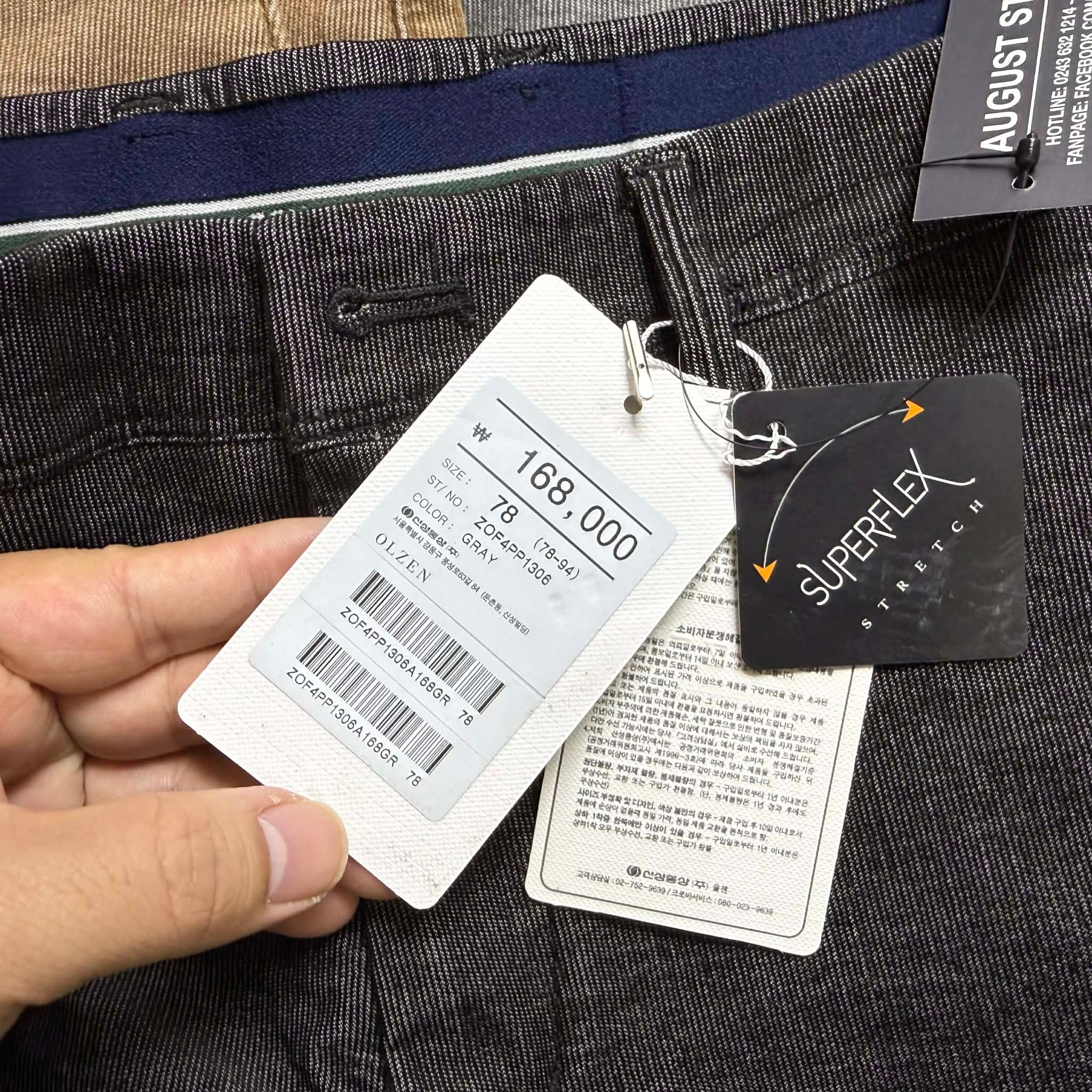 QUẦN NHUNG LÓT NỈ OL.ZEN STANDARD FIT 3034