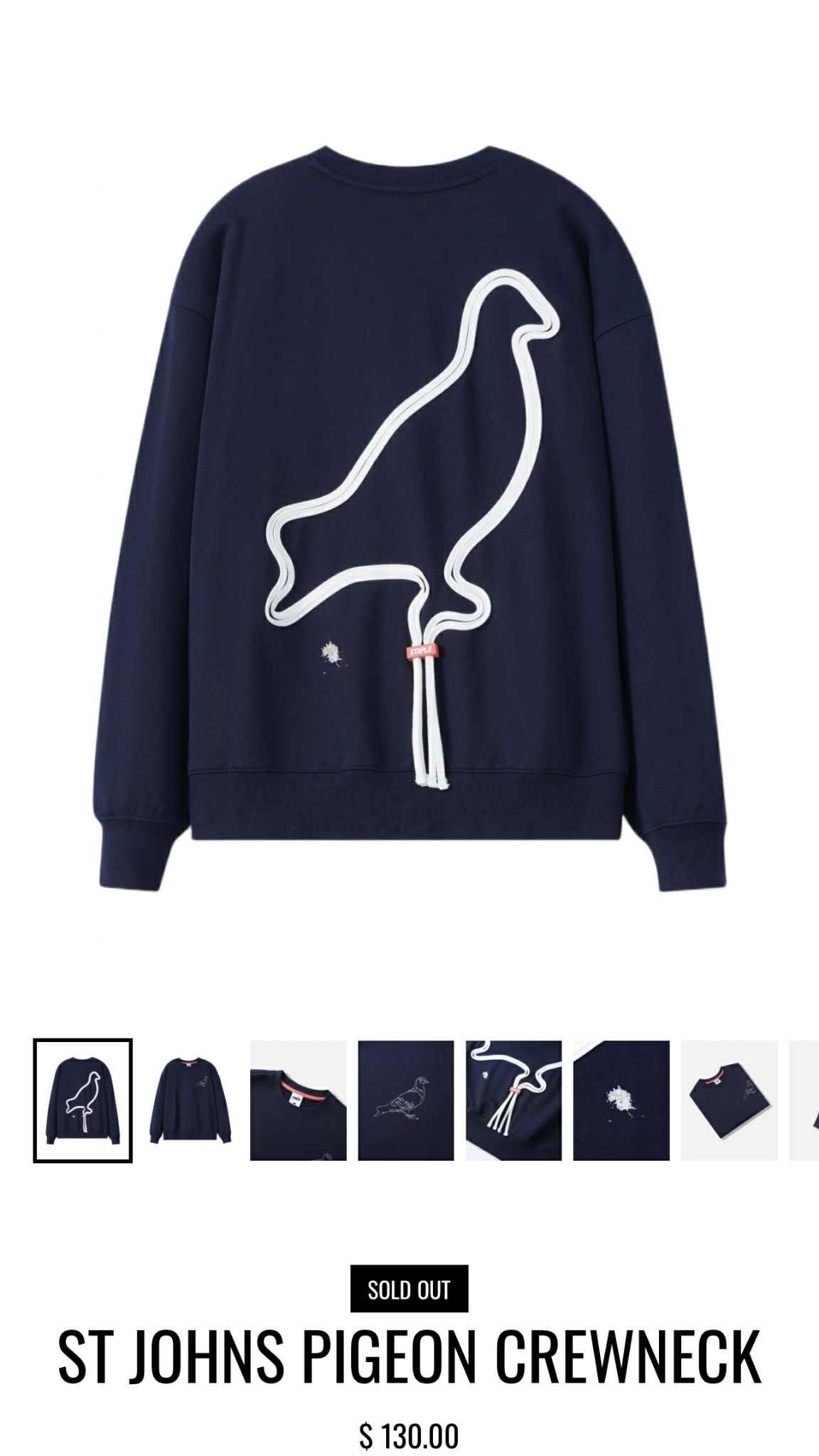 ÁO NỈ STAP.LE ST JOHNS PIGEON 6947