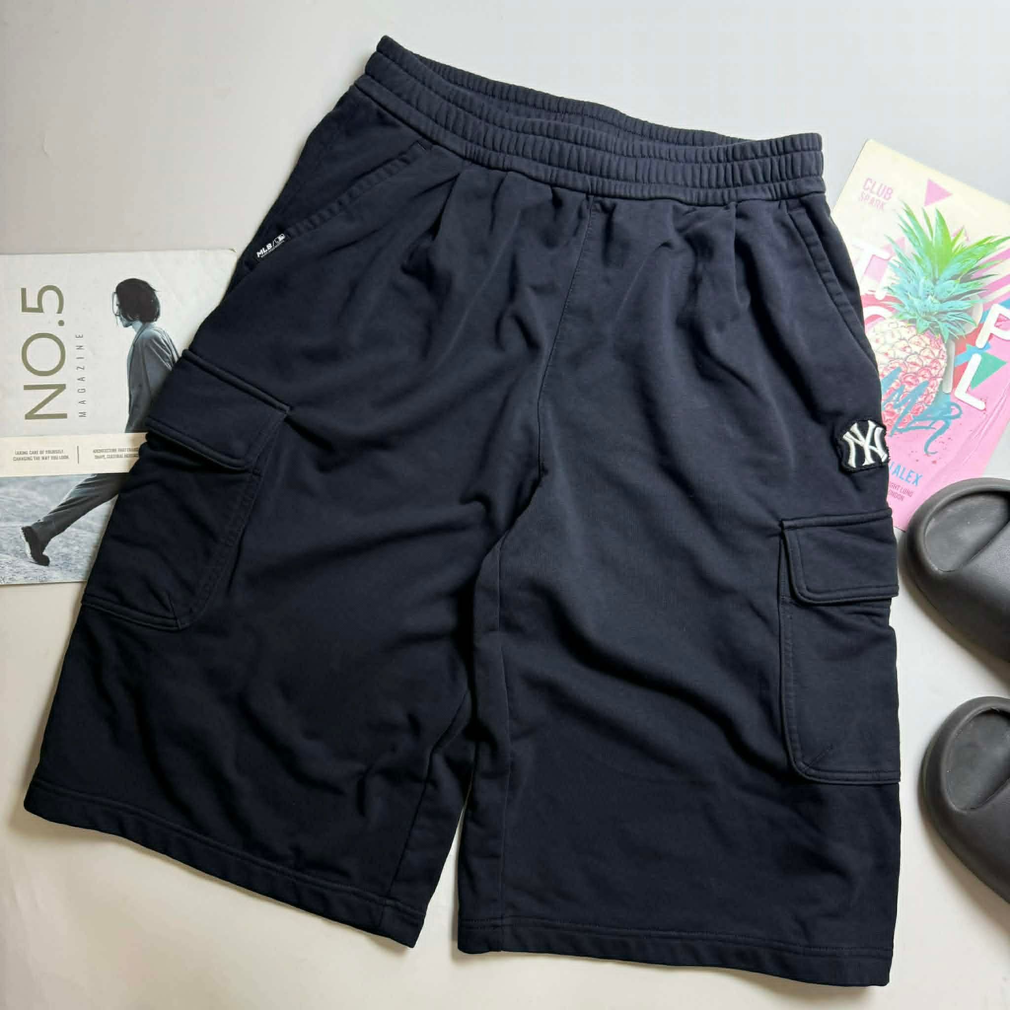 SHORT NỈ M.L.B BASIC SMALL LOGO CARGO 5460