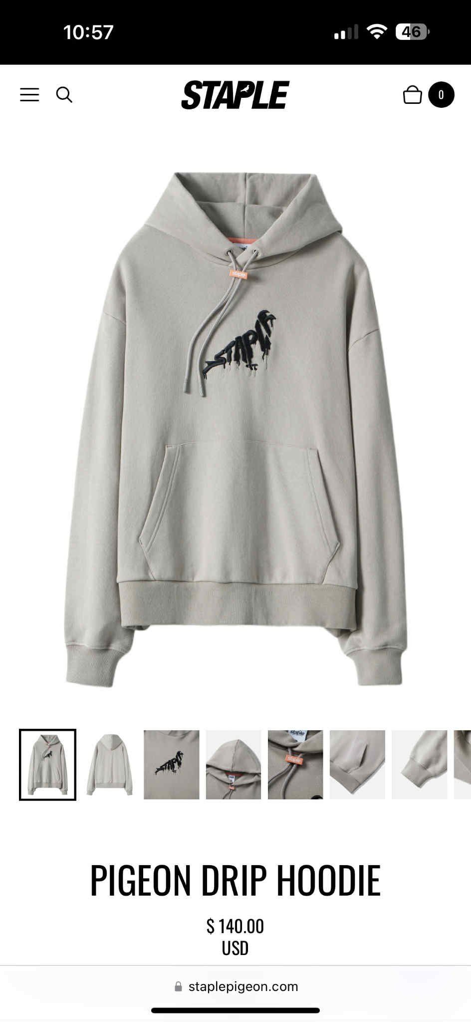 HOODIE NỈ MŨ STAP.LE EMB PIGEON 6951