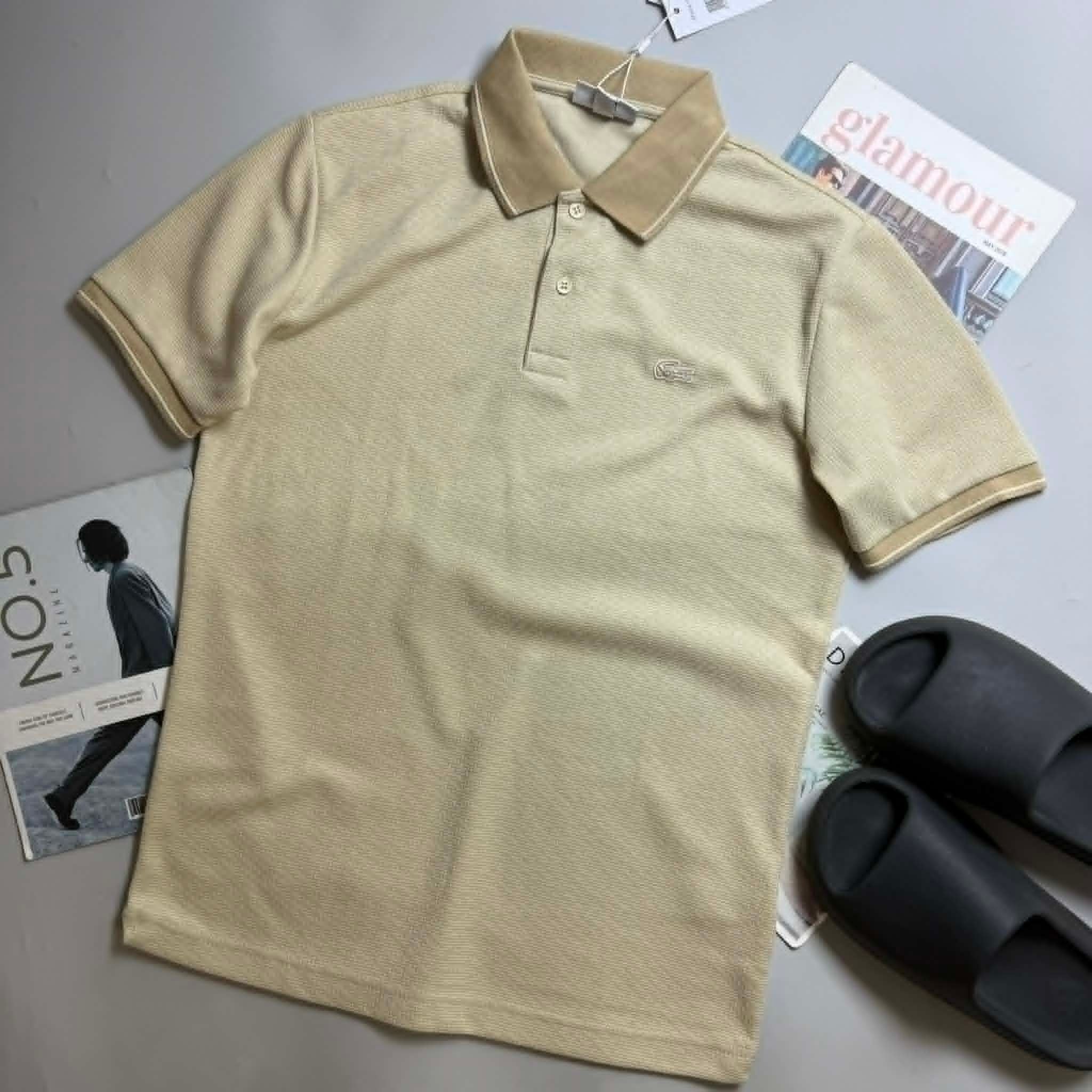 POLO LA.COSTE CỔ VIỀN KẺ SLIM 7654