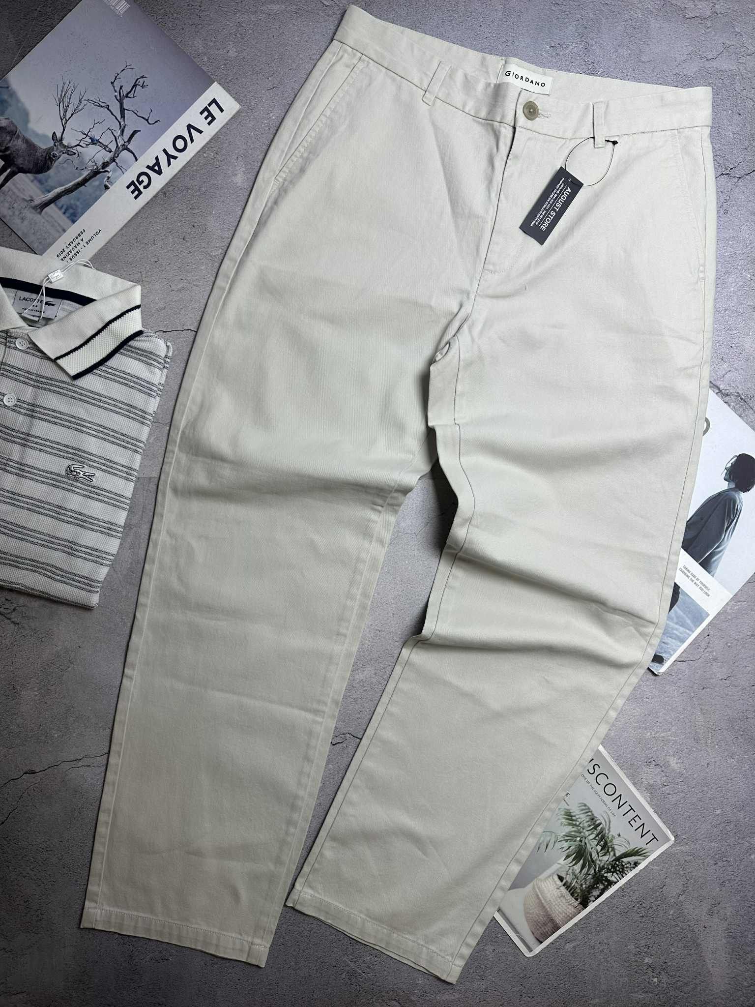 CHINO KAKI GIOR.DANO COTTON TWILL TAPERED FIT 4960