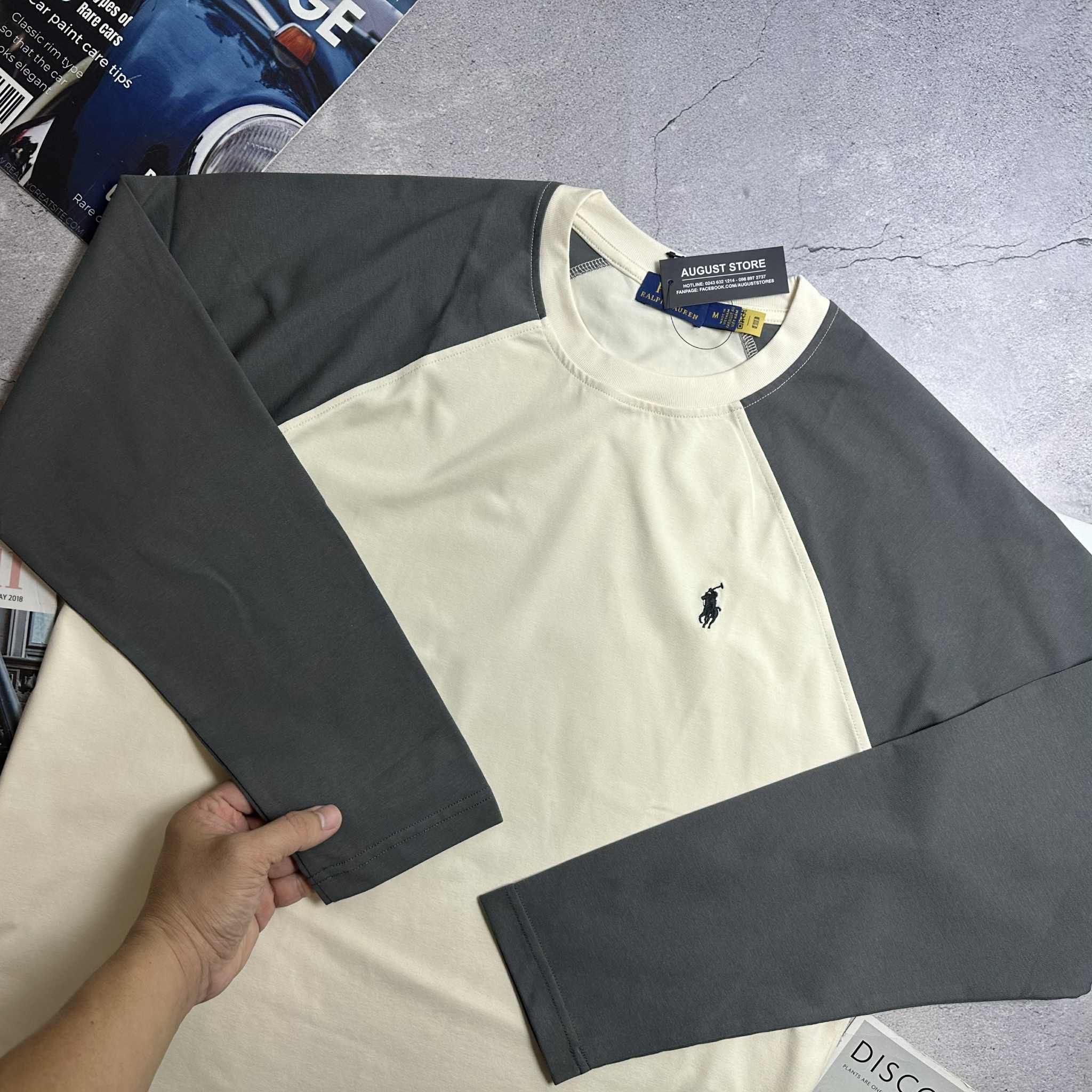 ÁO DT RALP.LAUREN PHỐI MÀU LOGO THÊU 9431