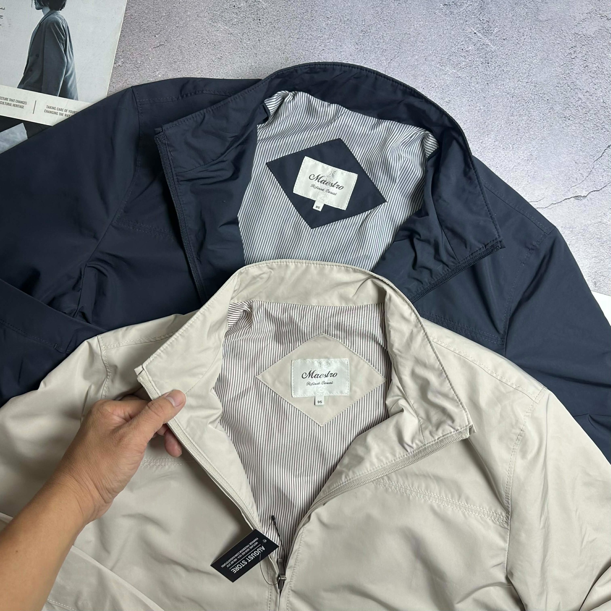 AK GIÓ VIỀN CỔ & TÚI MAES.TRO 1827