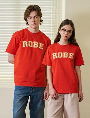 ÁO CỔ TRÒN KAP.PA IN CHỮ ROBE UNISEX 7638