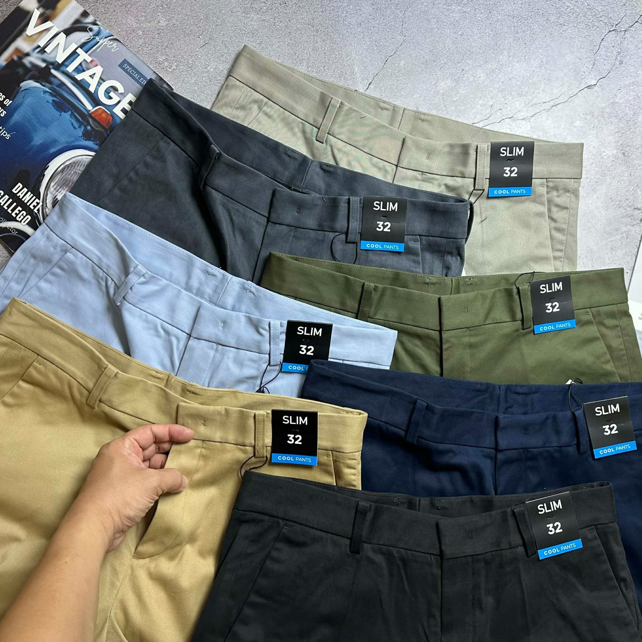 QUẦN CHINO KAKI TOP.TEN SLIMFIT 2903