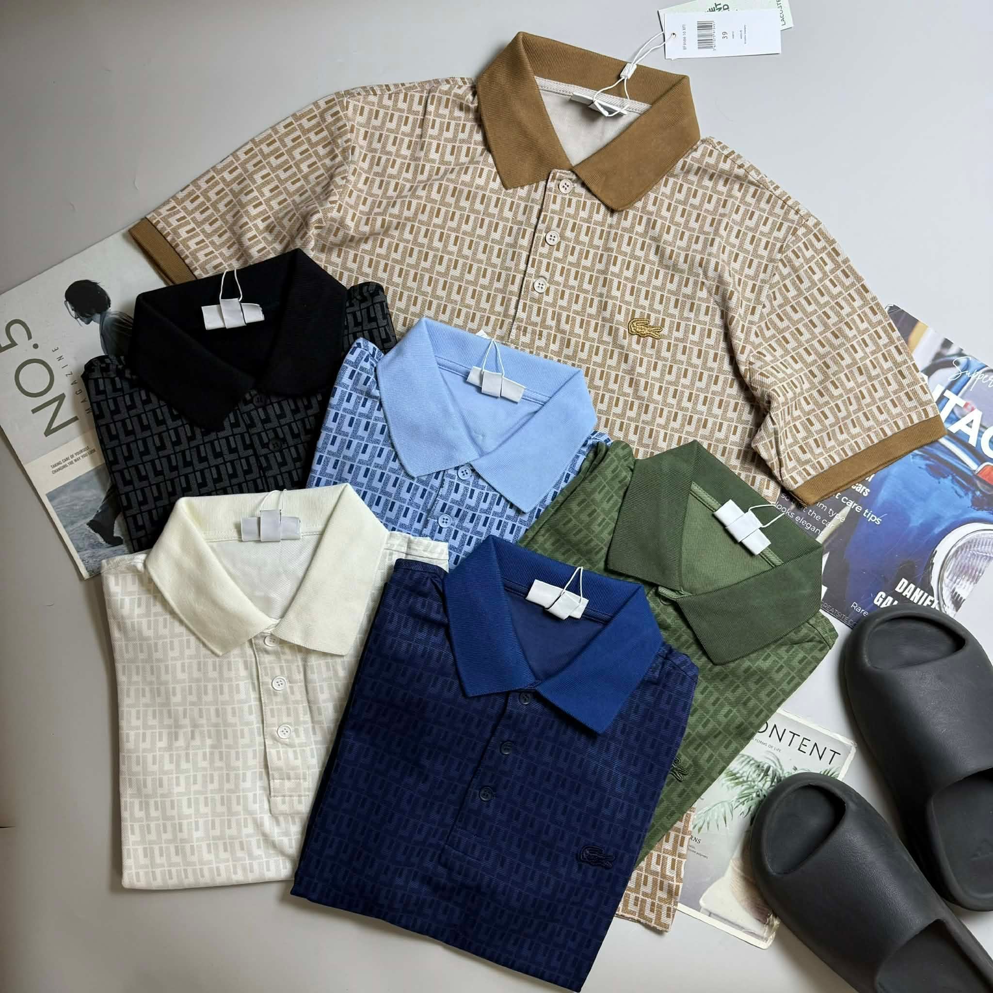 POLO LA.COSTE HỌA TIẾT LOGO NGỰC SLIM 7634