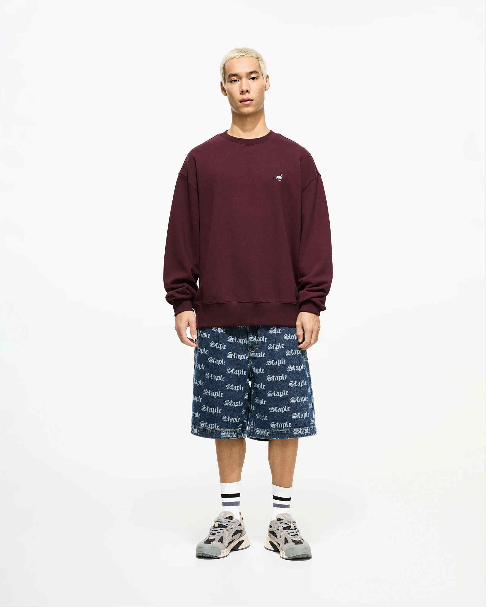 ÁO NỈ STAP.LE LOGO CHIM BỒ CÂU THÊU NGỰC 6953