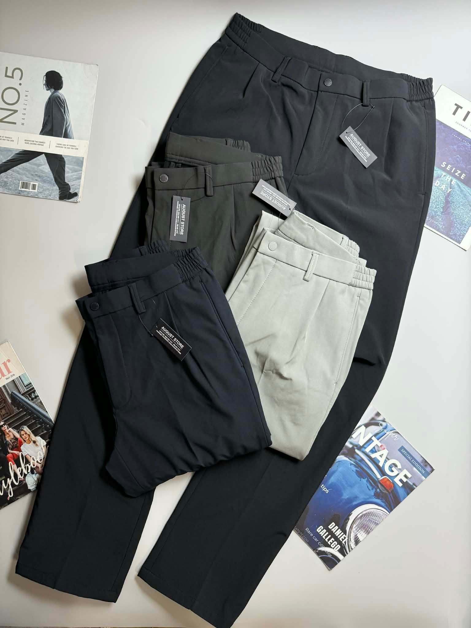 QUẦN VẢI GIÓ LÓT NỈ CẠP CHUN CRO.CODILE 4516