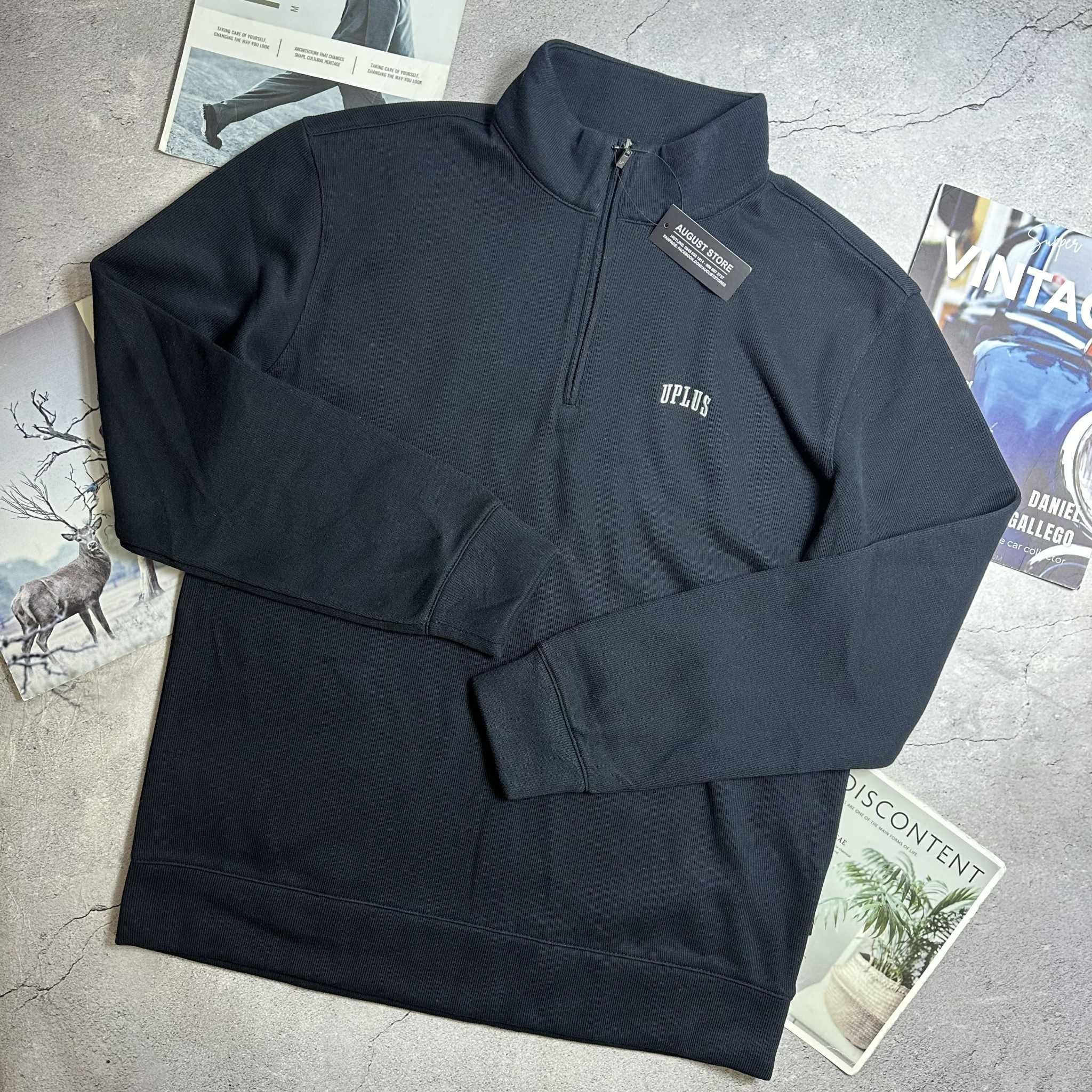 ÁO NỈ CỔ KHÓA LÓT LÔNG U.PLUS 7903