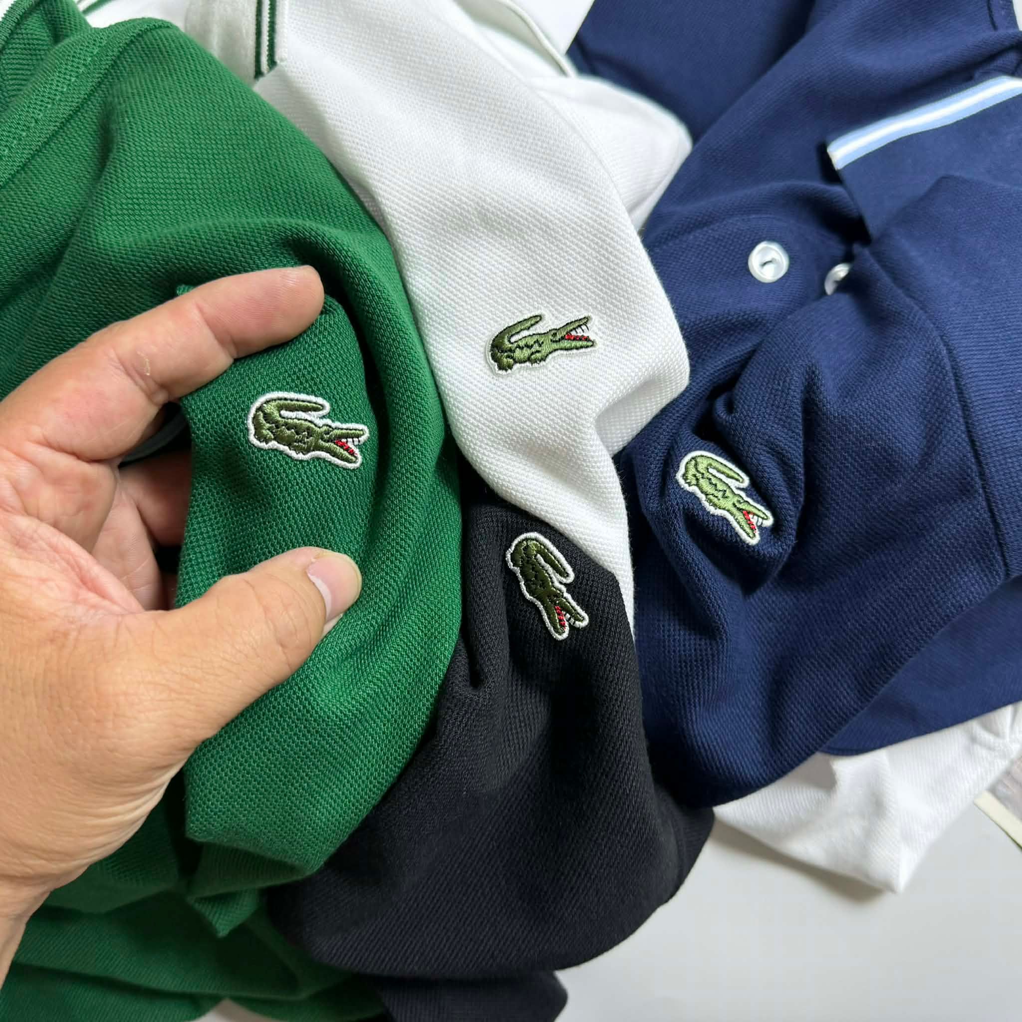 POLO LA.COSTE VIỀN KẺ CỔ & TAY SLIM 7632