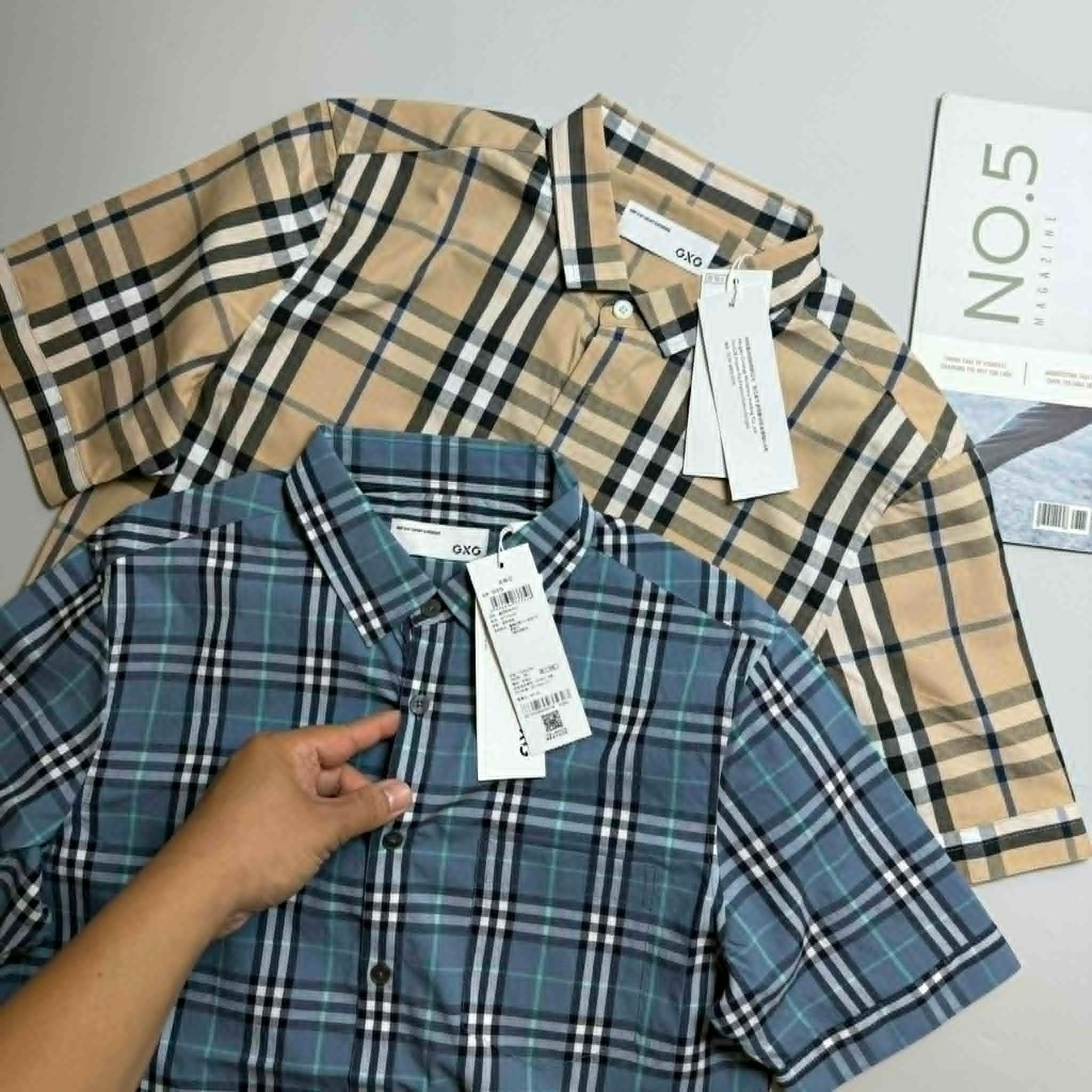 SƠ MI CT KẺ GXG SLIMFIT 3455