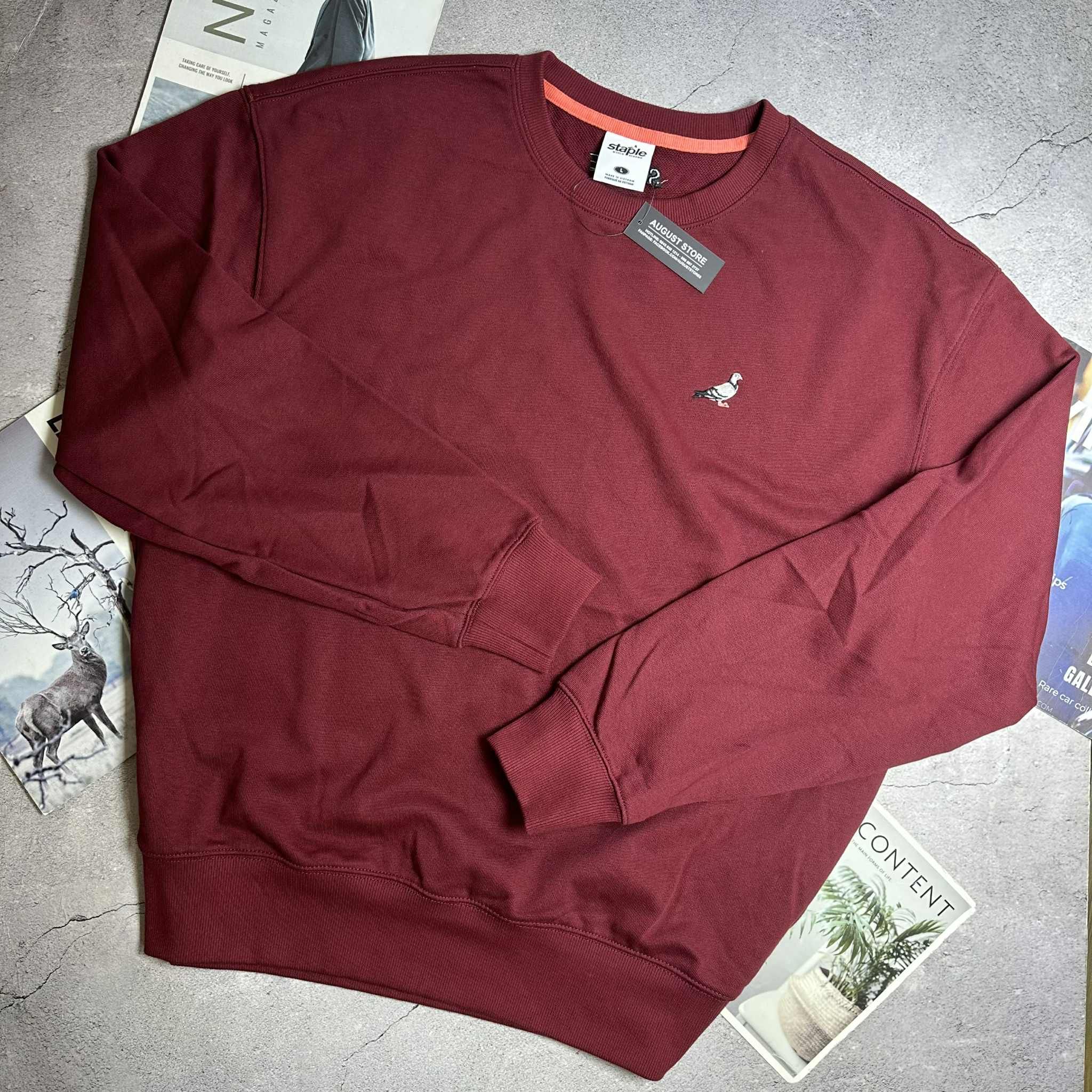 ÁO NỈ STAP.LE LOGO CHIM BỒ CÂU THÊU NGỰC 6953