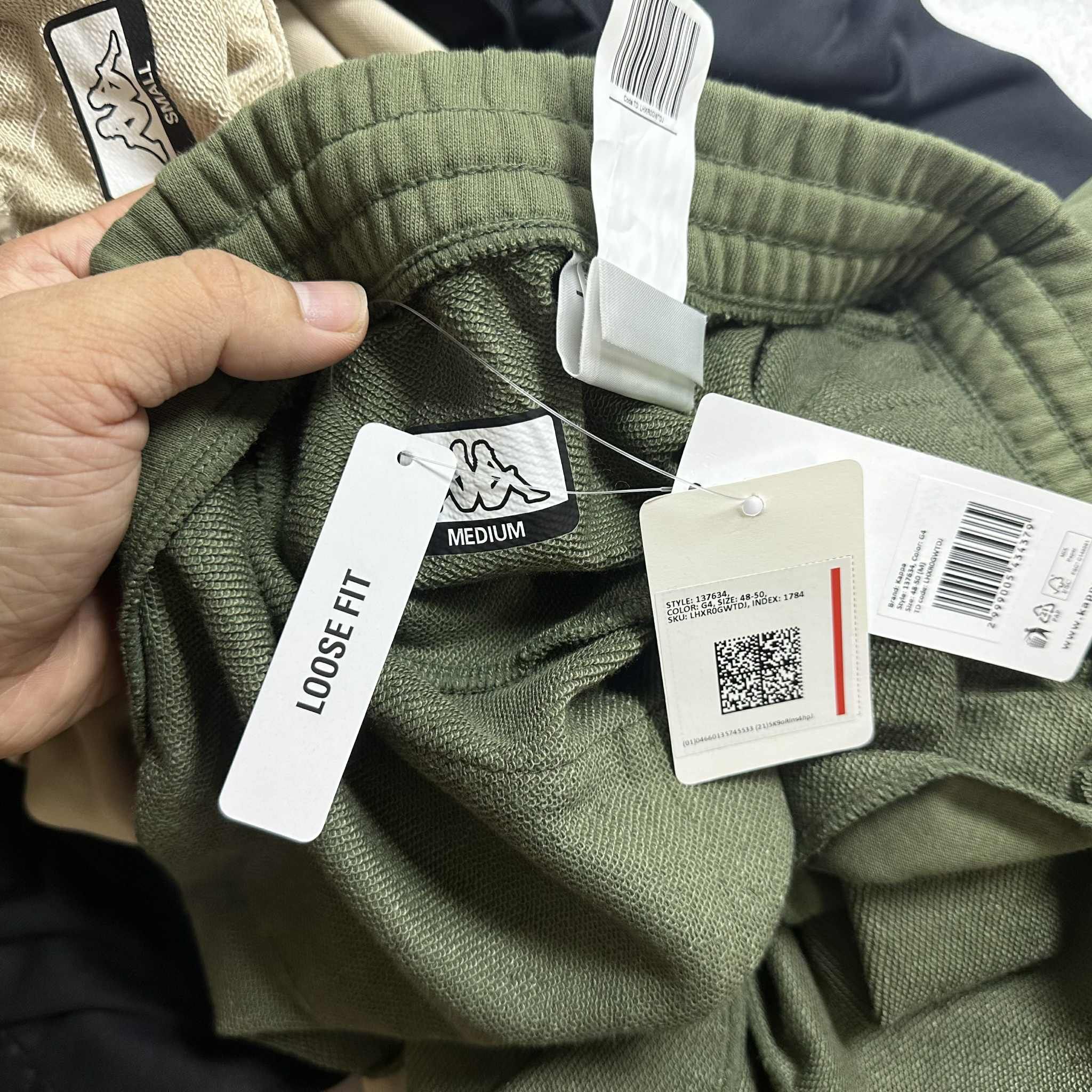 JOGGER NỈ KHÓA TÚI KAP.PA LOOSE FIT 7634