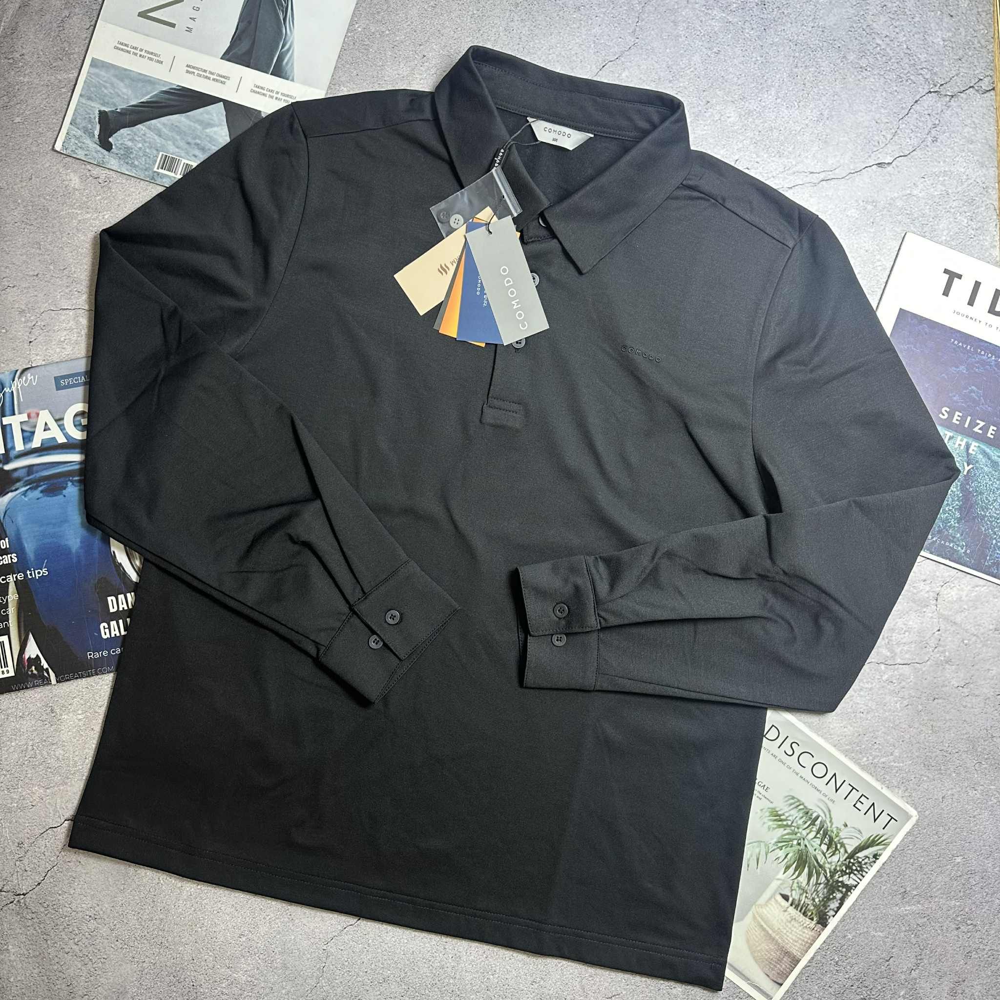 POLO NỈ DÀI TAY CO.MODO BASIC SLIM 5525