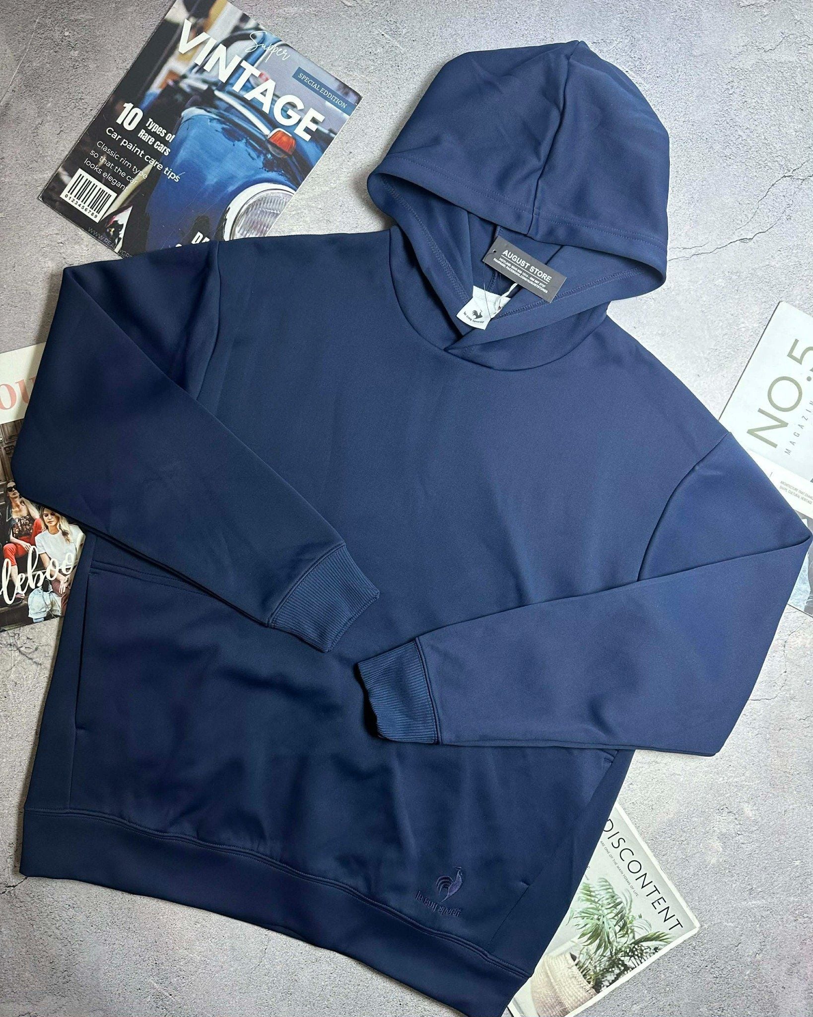 HOODIE NỈ MŨ LE.COQ SPORTIF LOGO THÊU 6501