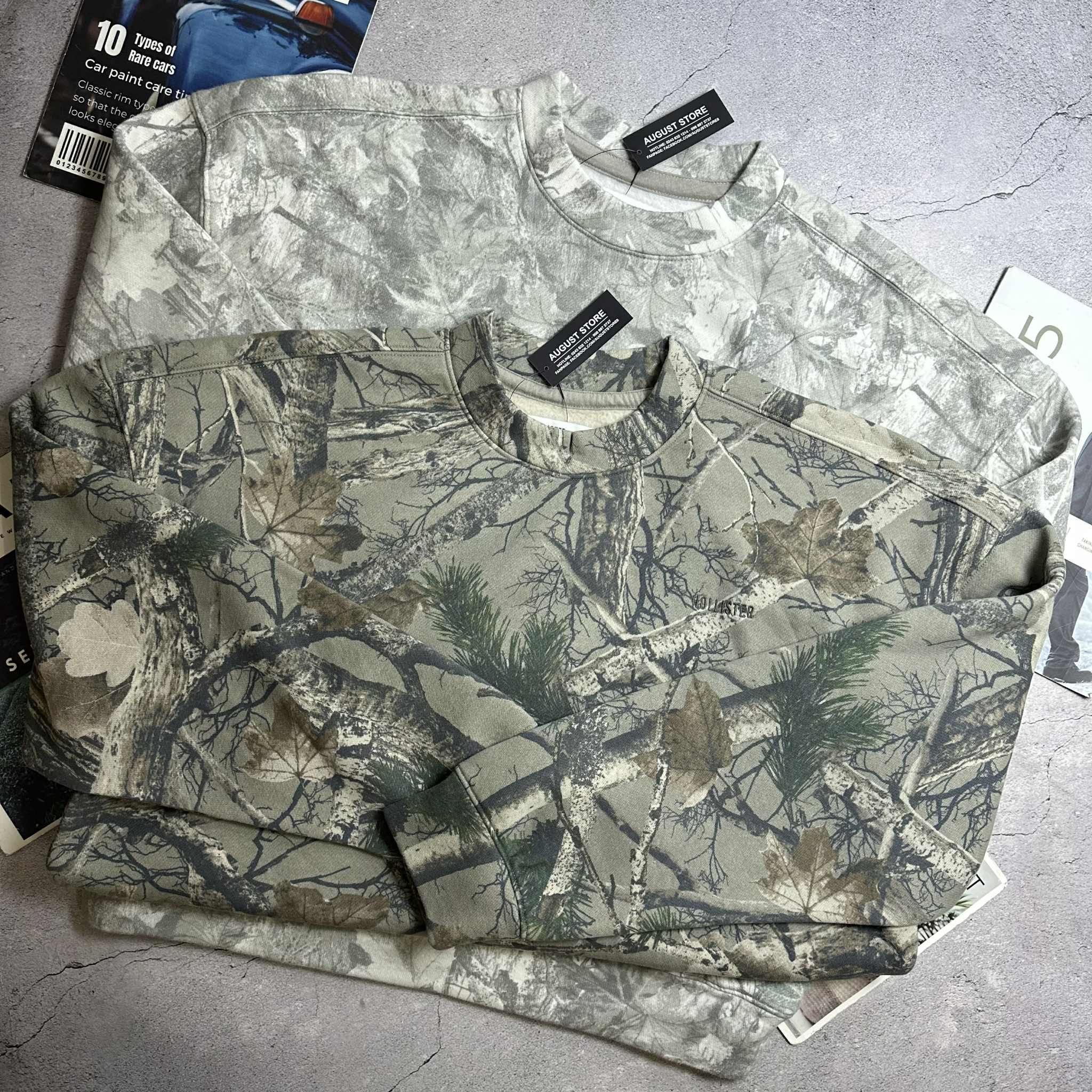 ÁO NỈ HOL.LISTER CAMO FORM BOXY FIT 3659