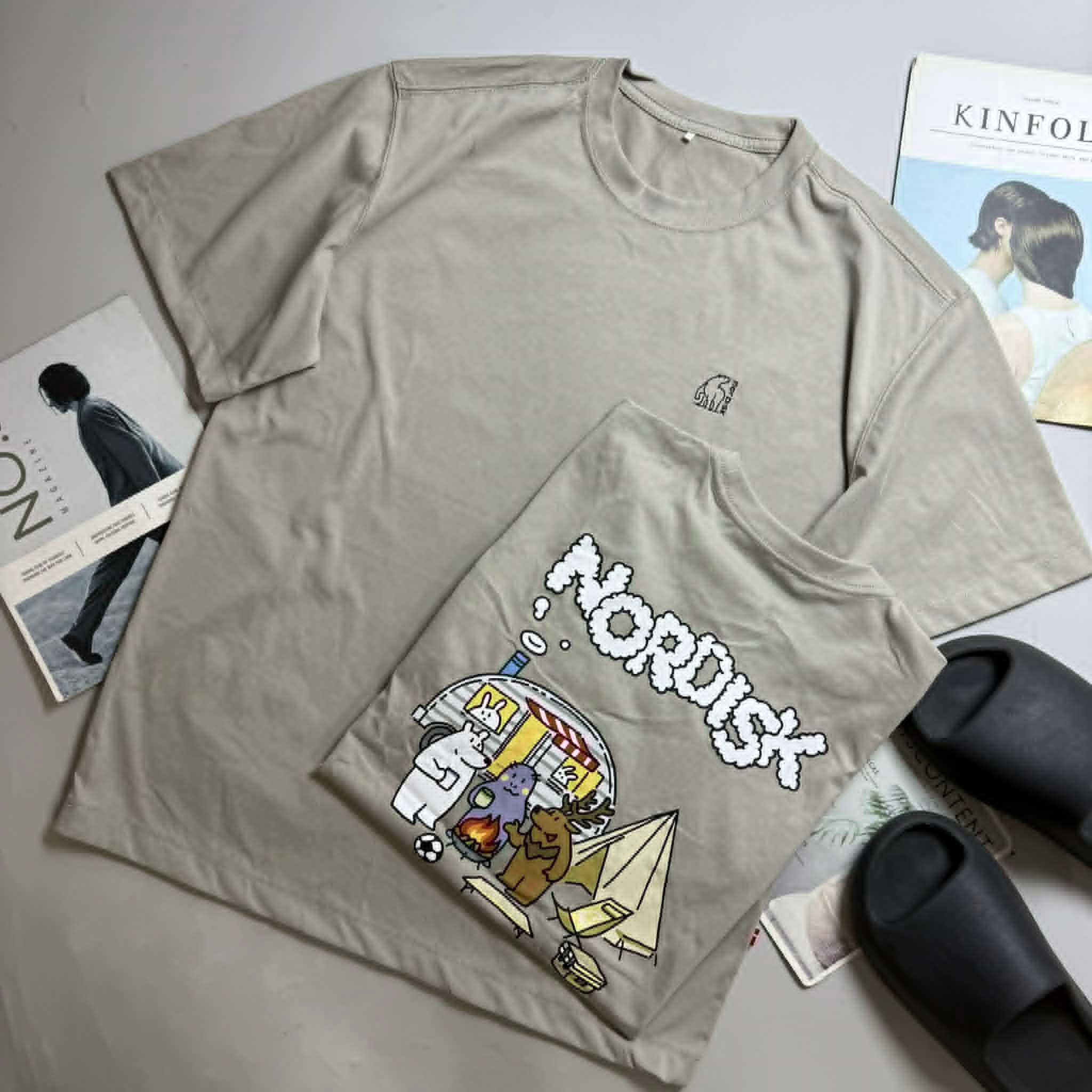 ÁO CT NOR.DISK HÌNH IN SAU LƯNG UNISEX 3014