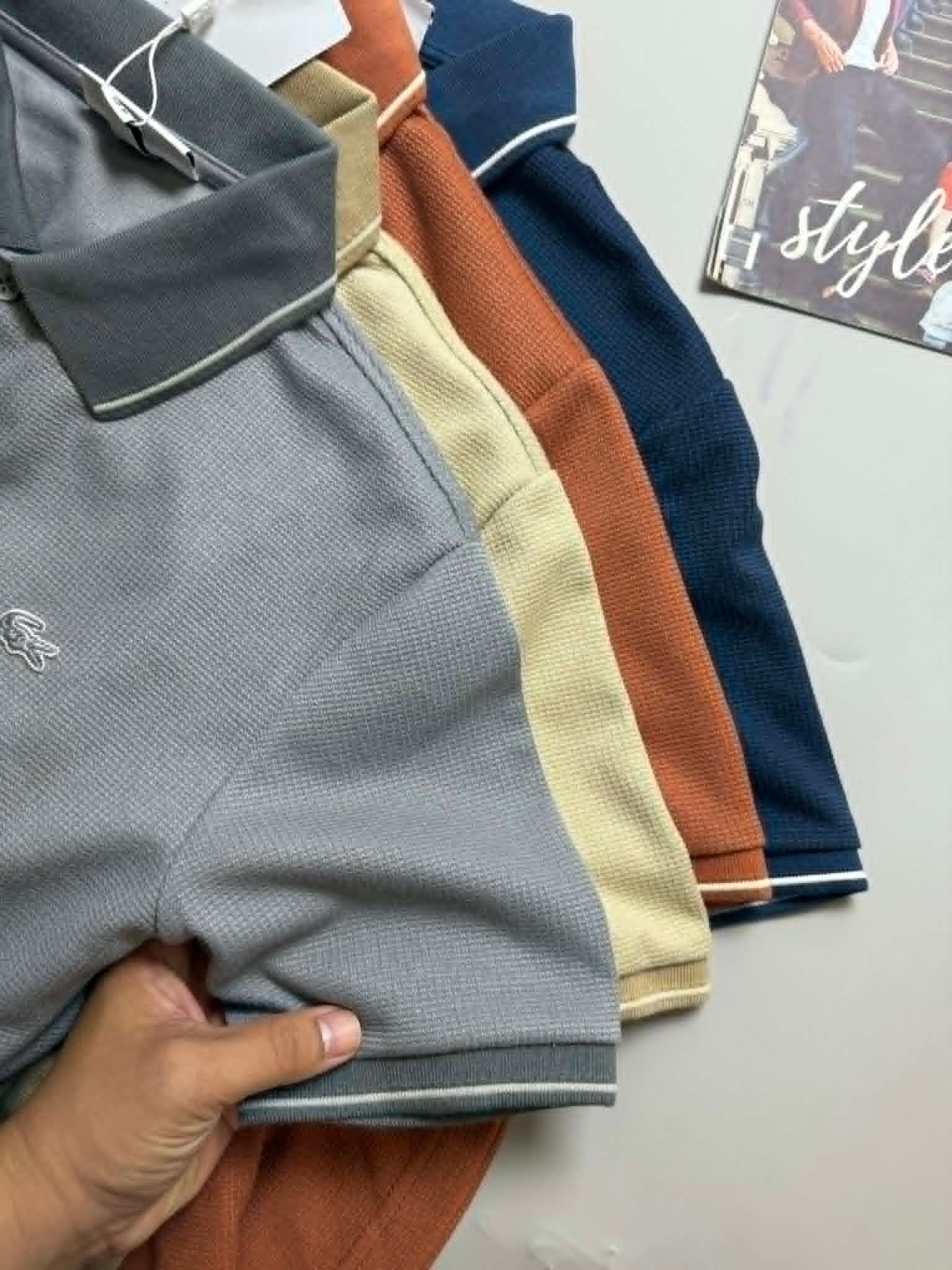 POLO LA.COSTE CỔ VIỀN KẺ SLIM 7654