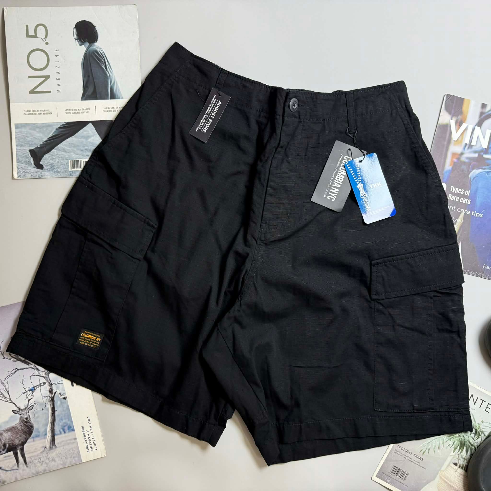 SHORT KAKI COLUM.BIA NYC RIBSTOP POCKET 3269