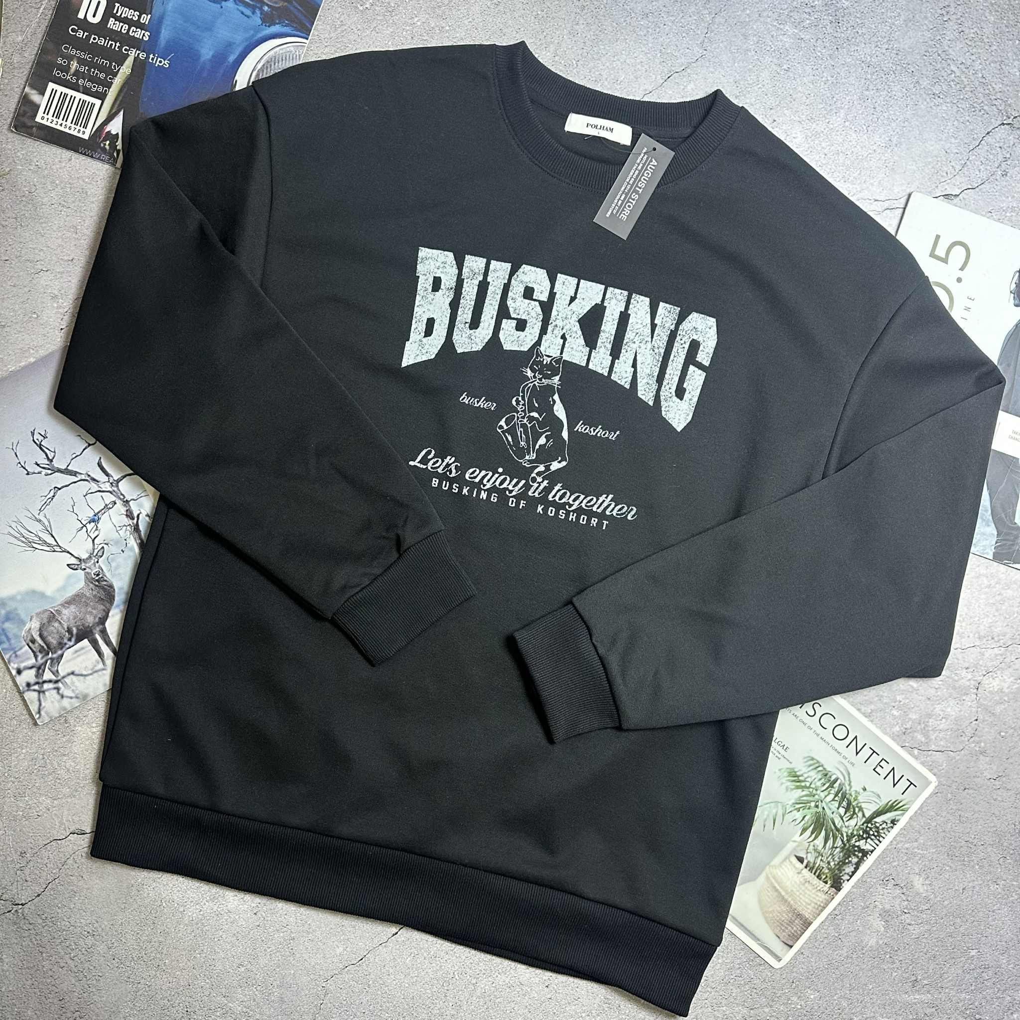 ÁO NỈ POL.HAM BUSKING MẶC ĐÔI NAM NỮ 3107