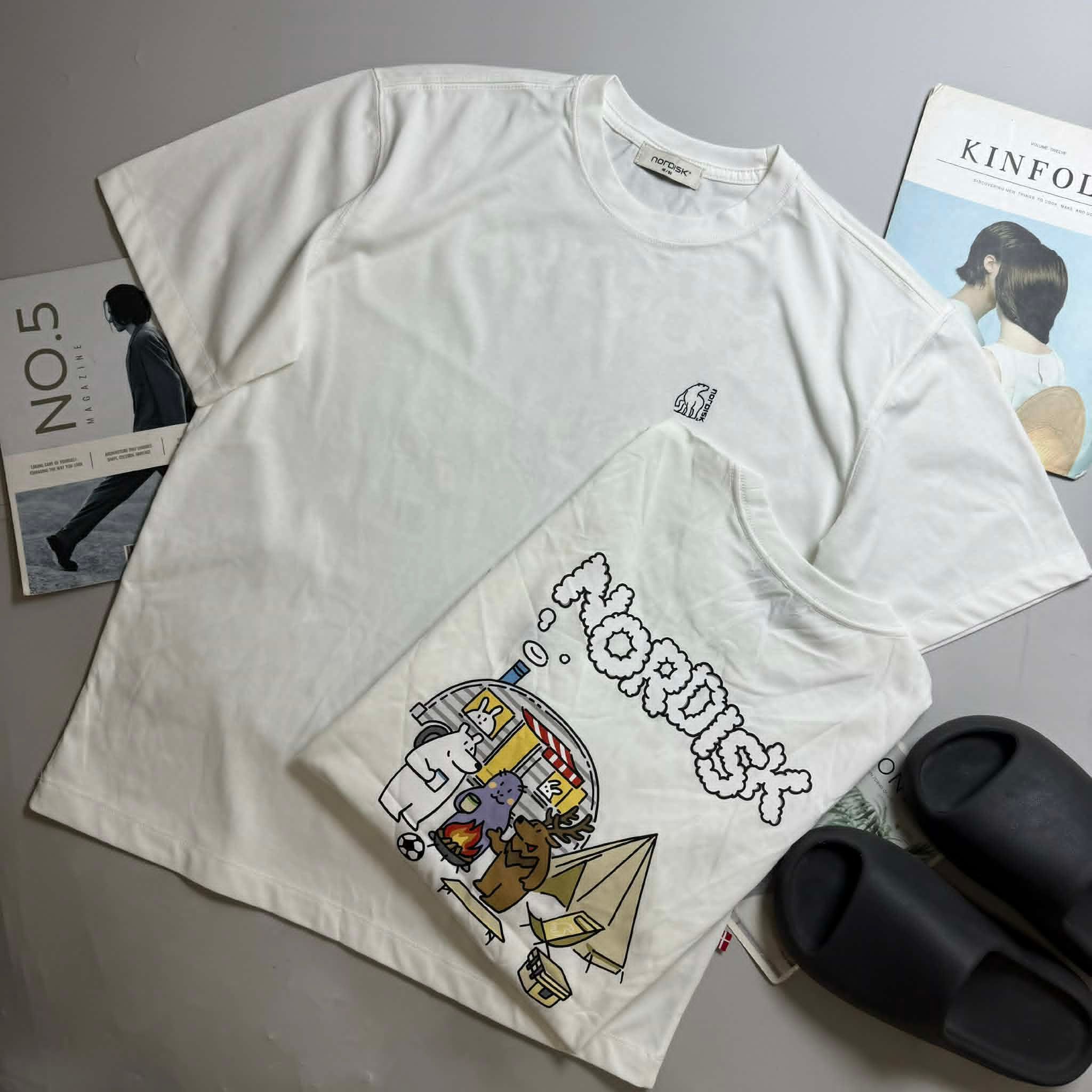 ÁO CT NOR.DISK HÌNH IN SAU LƯNG UNISEX 3014