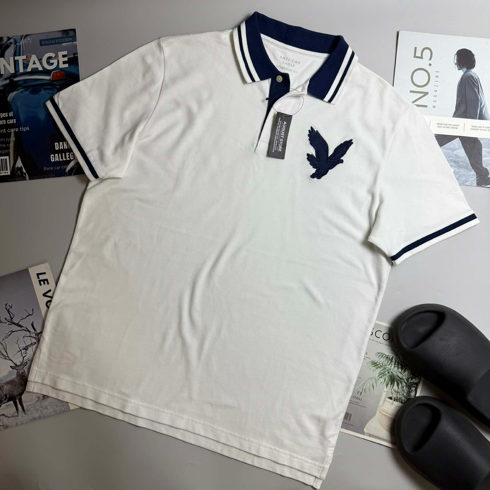 POLO AE LOGO NGỰC DÁNG STANDARD FIT 7723