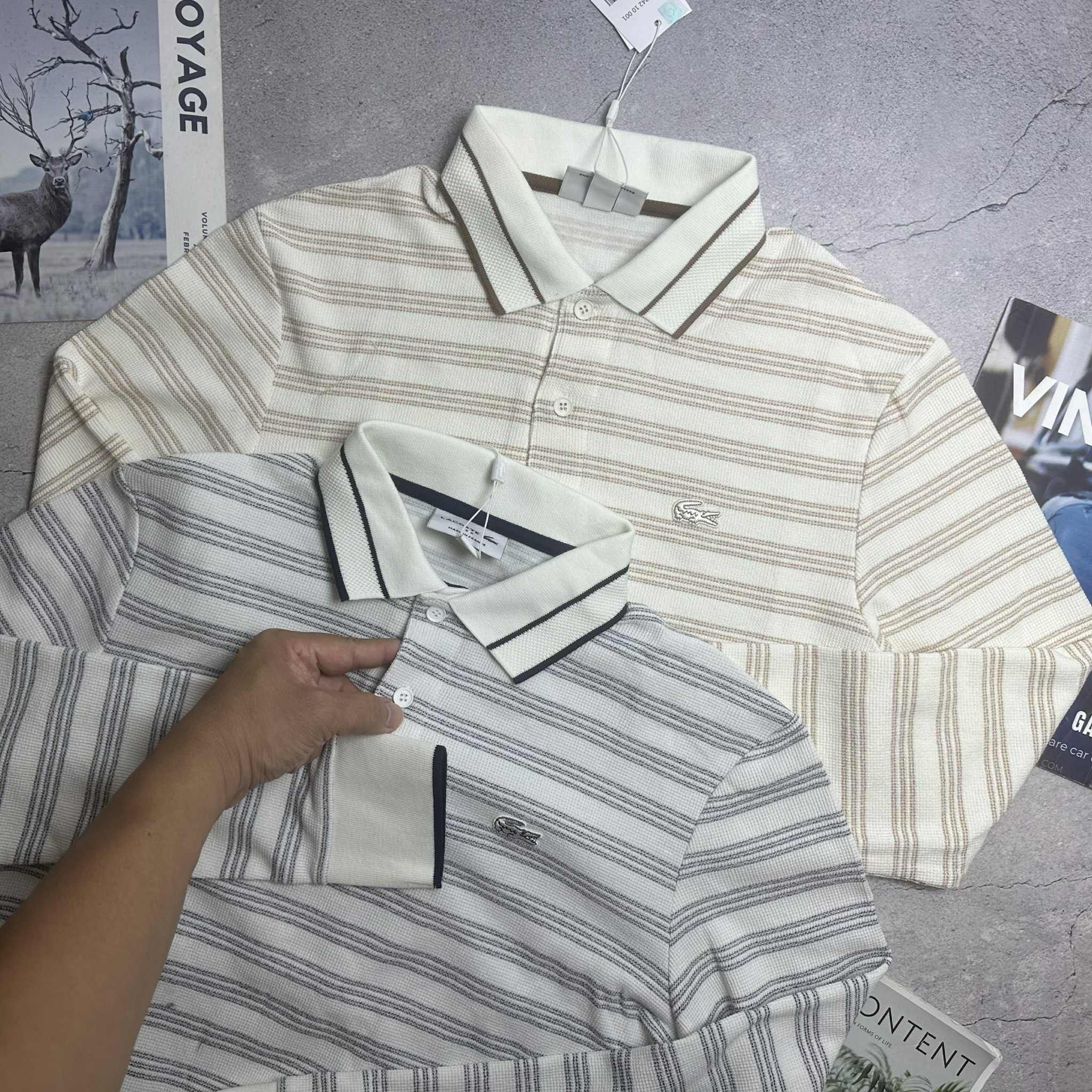 POLO DT LA.COSTE KẺ NGANG FORM SLIMFIT 6720