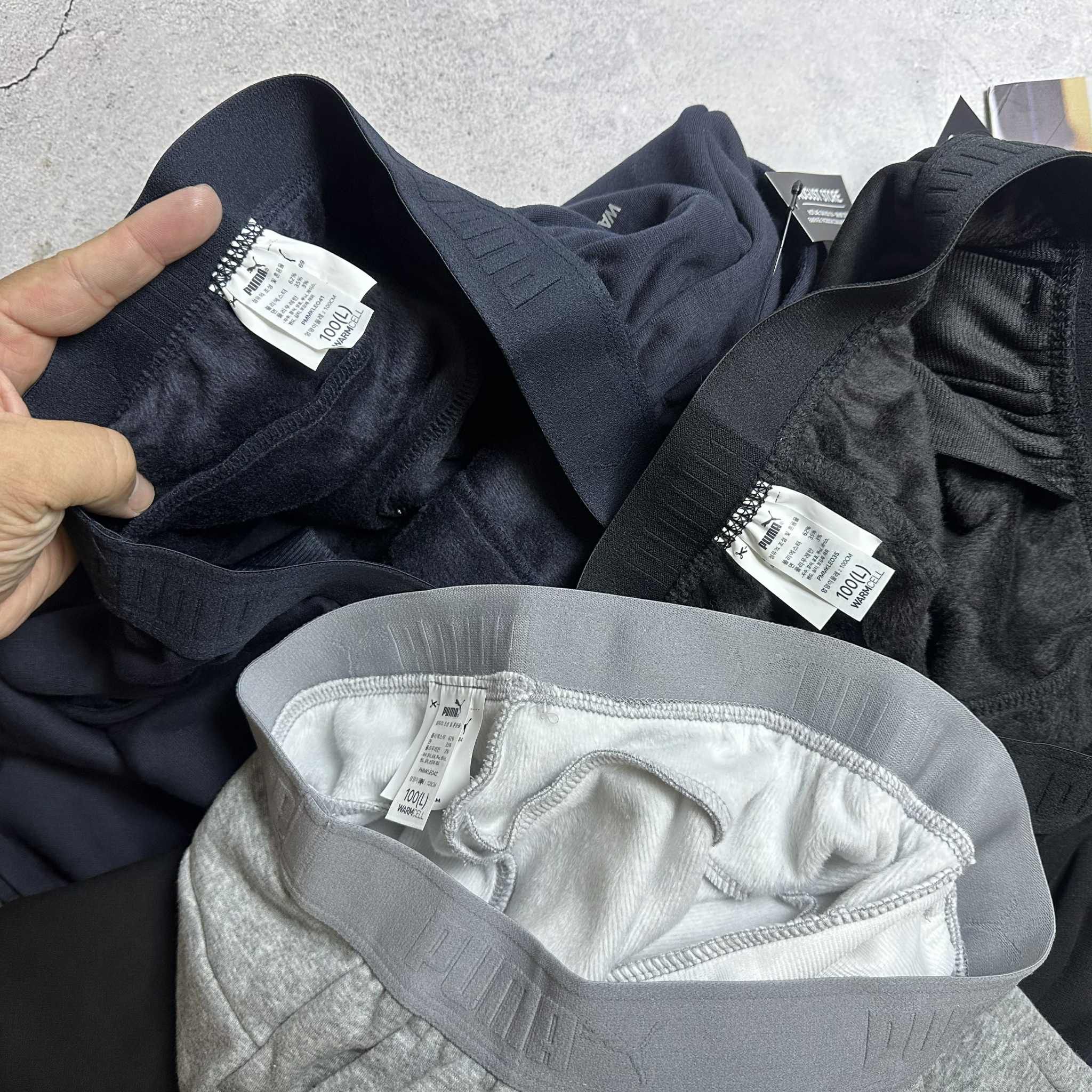 QUẦN NỈ LÓT LÔNG PU.MA DÁNG SUÔNG 3400