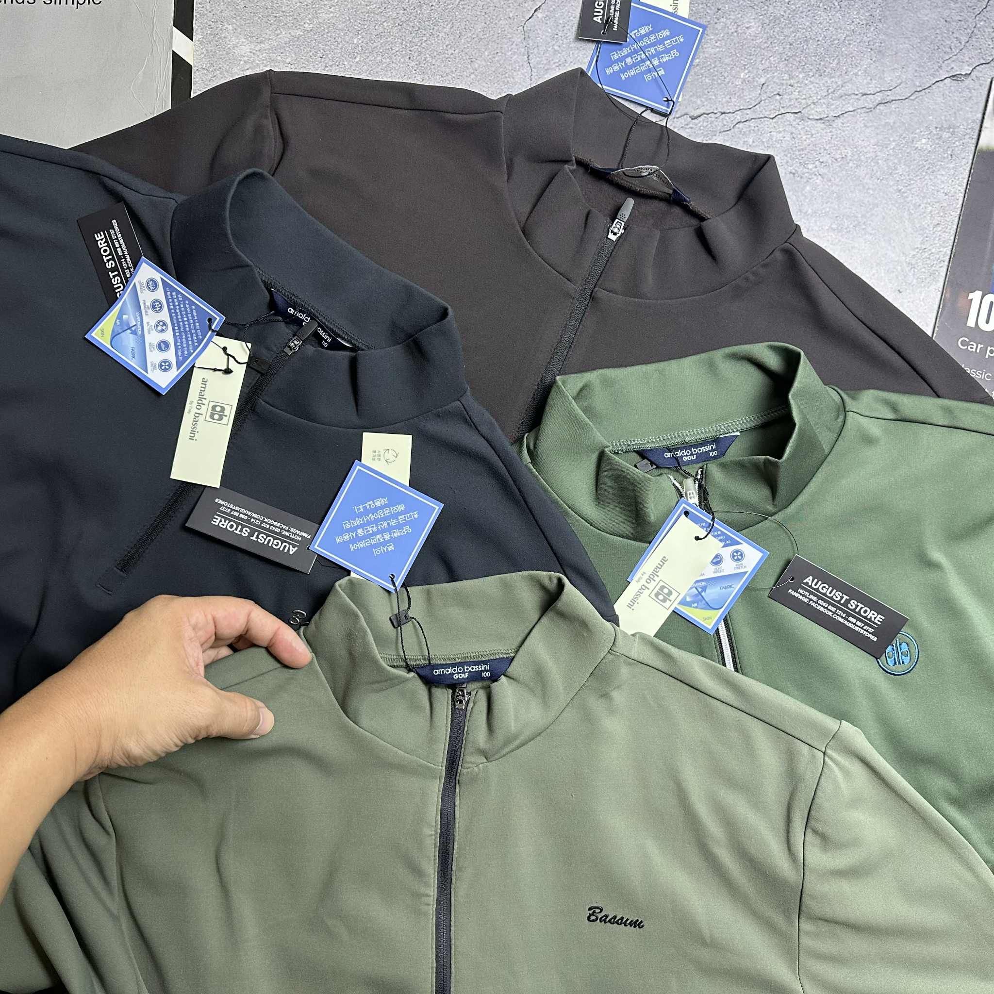 ÁO NỈ CỔ KÉO KHÓA BAS.SINI GOLF 4330