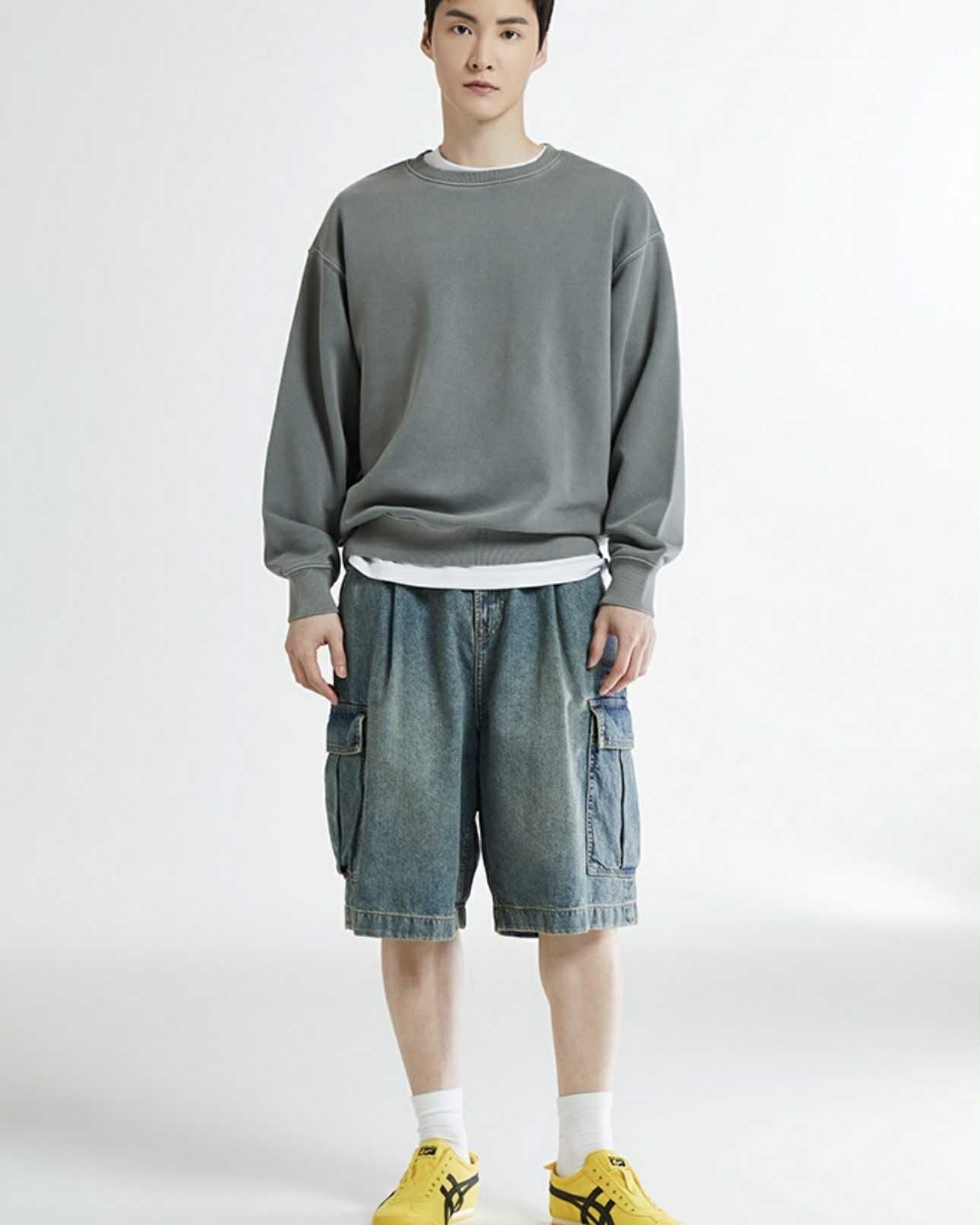 ÁO NỈ SPAO VẢI GIẶT WASH OVERSIZE 5203