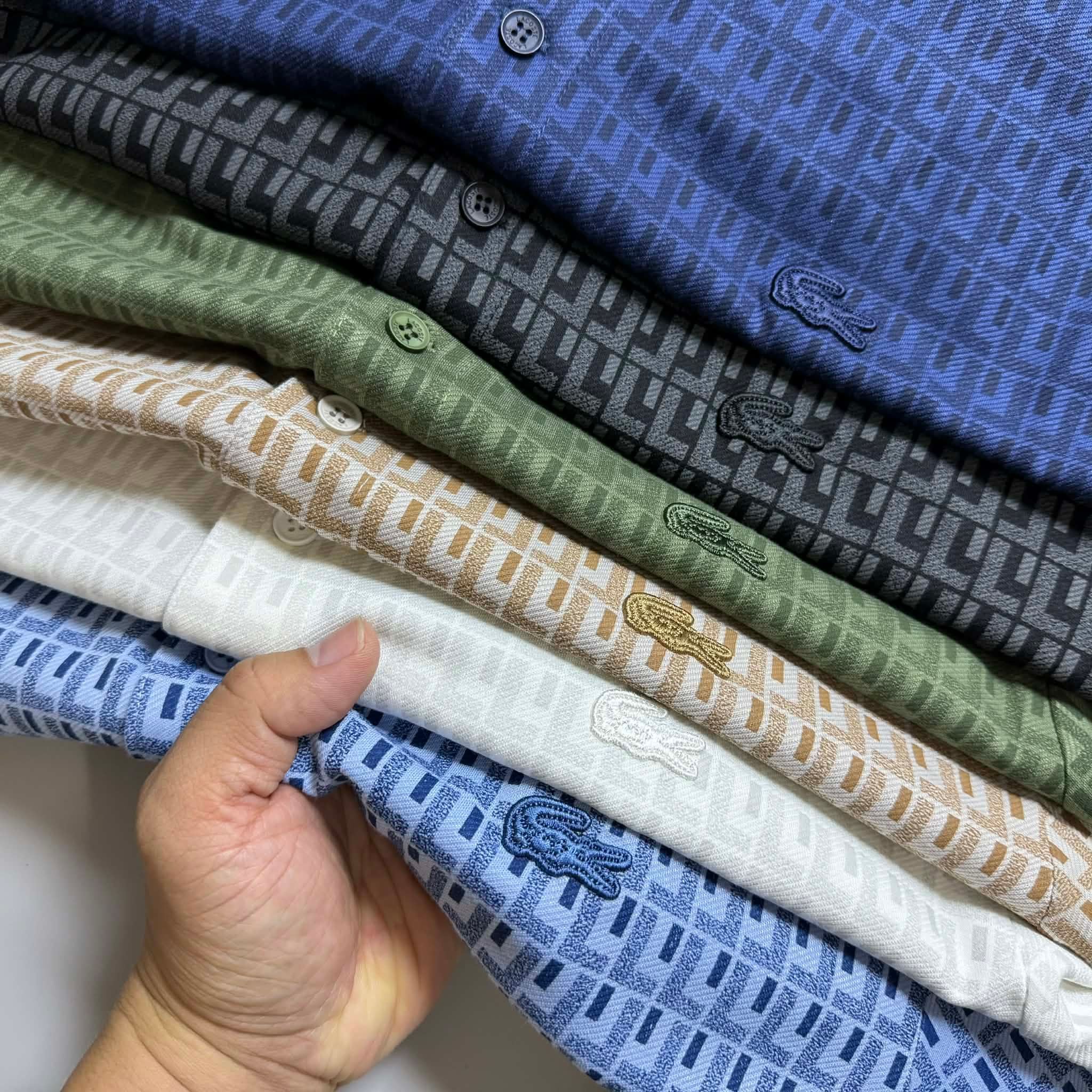 POLO LA.COSTE HỌA TIẾT LOGO NGỰC SLIM 7634