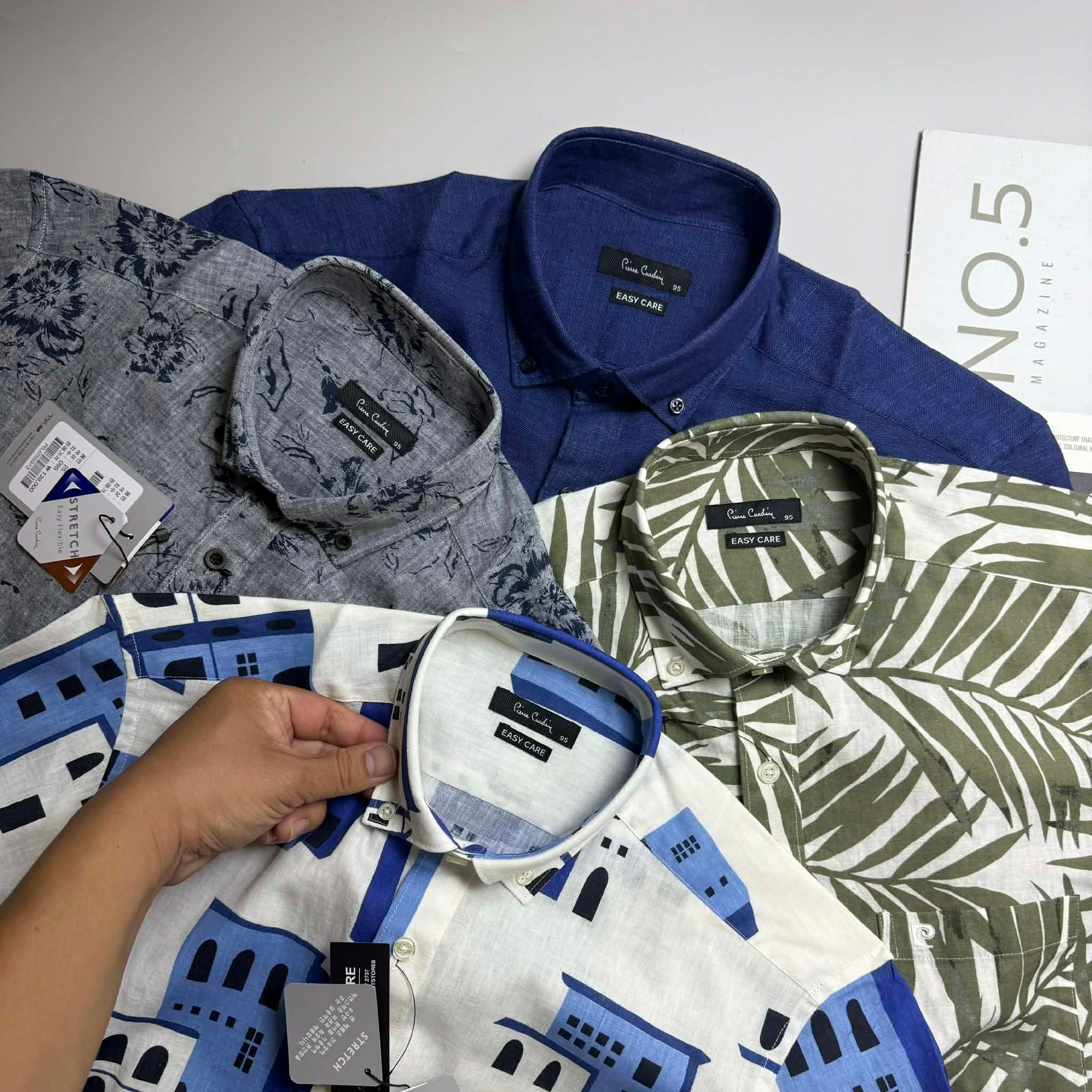 SƠ MI CT PIE.CARDIN TÚI NGỰC LOGO THÊU 5975