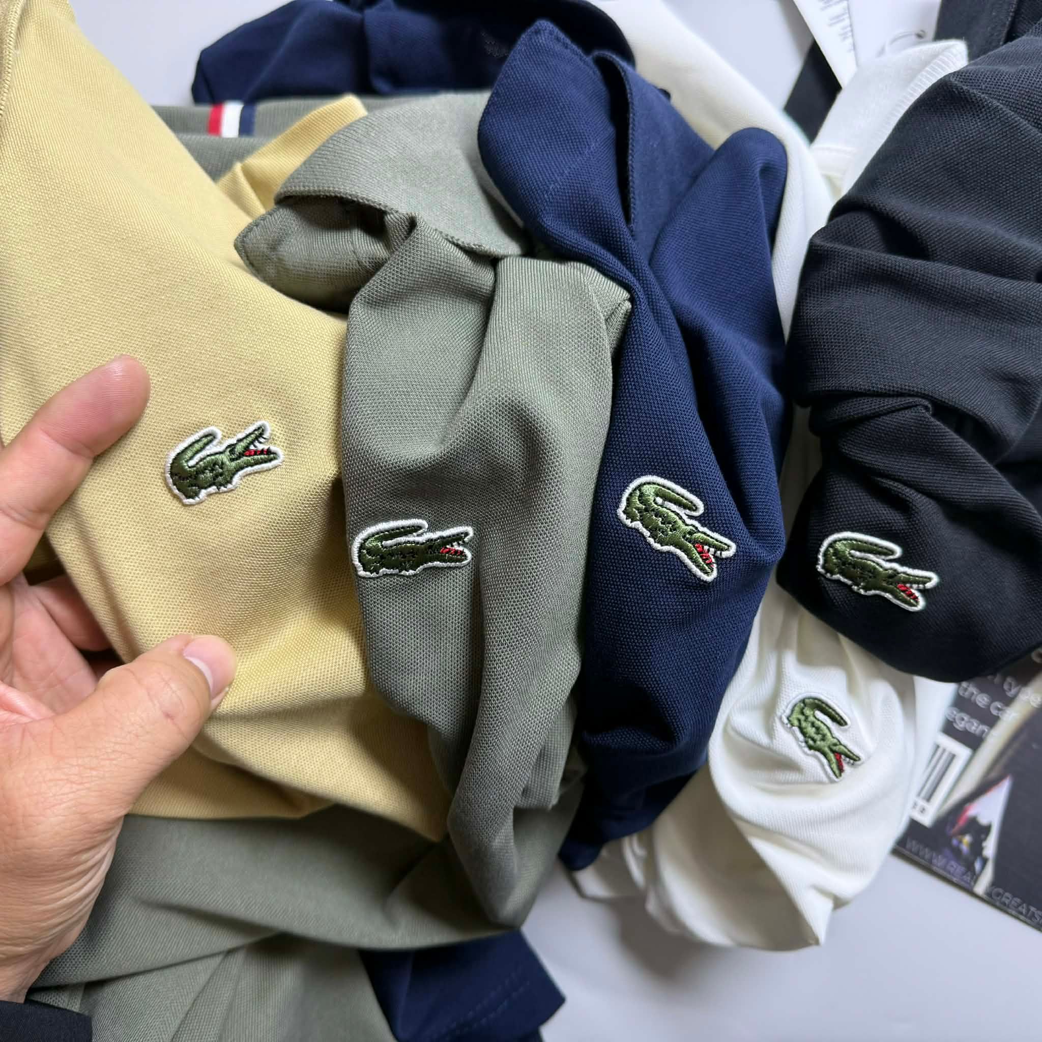 POLO DT LA.COSTE CỔ CỜ PHÁP SLIM 6728