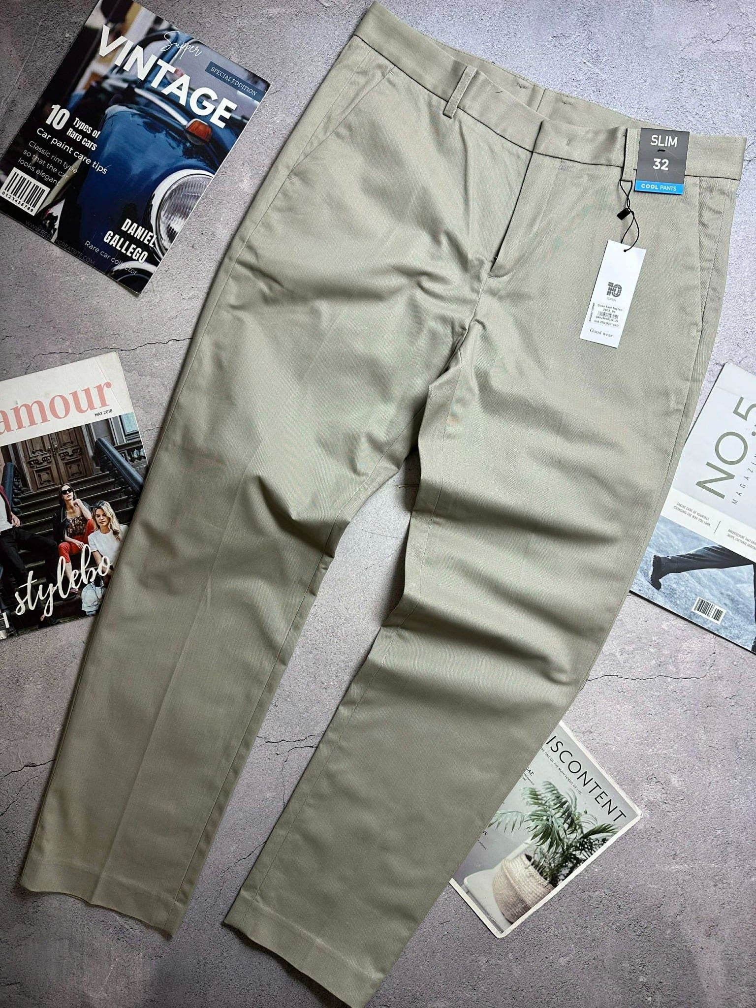 QUẦN CHINO KAKI TOP.TEN SLIMFIT 2903