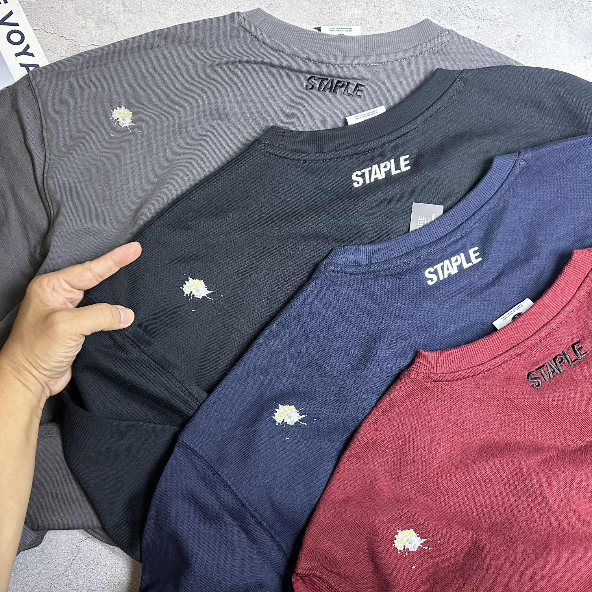 ÁO NỈ STAP.LE LOGO CHIM BỒ CÂU THÊU NGỰC 6953