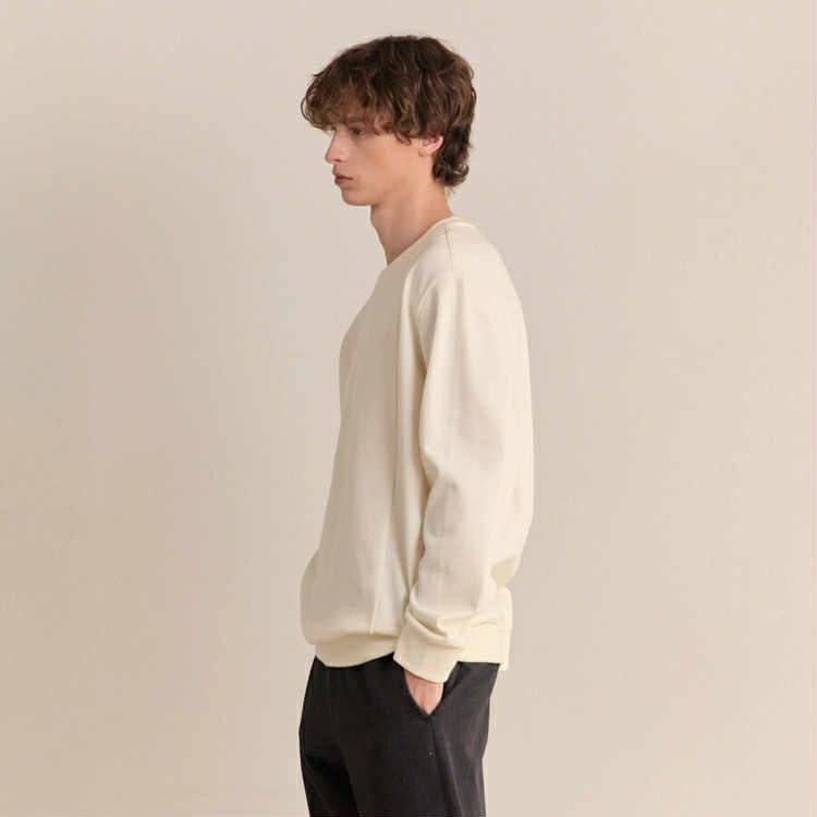 ÁO NỈ MIND.BRIDGE PHỐI VẢI GÂN SỌC OVERFIT 6134