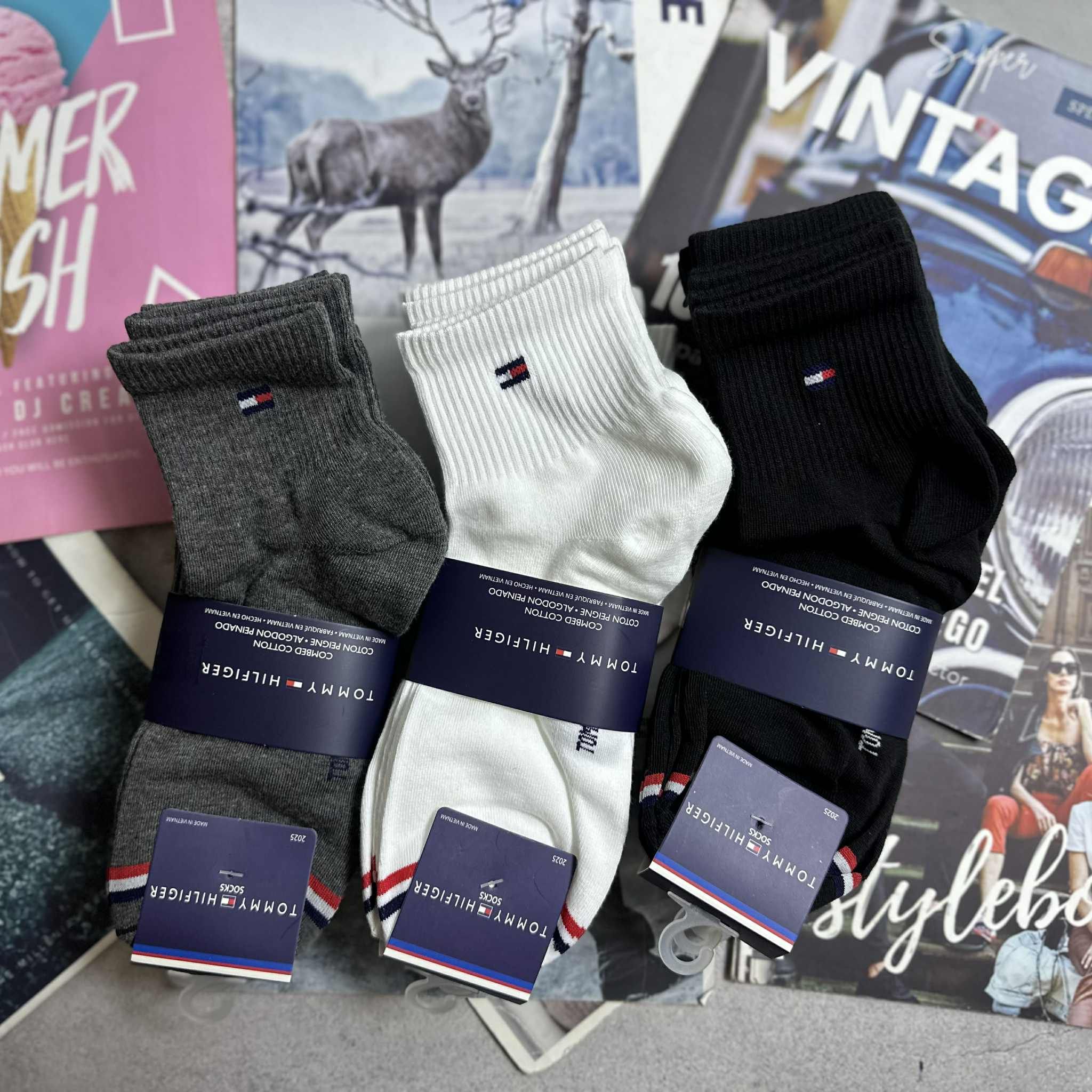 PACK 6 ĐÔI TẤT TOM.MY HILFIGER 9686