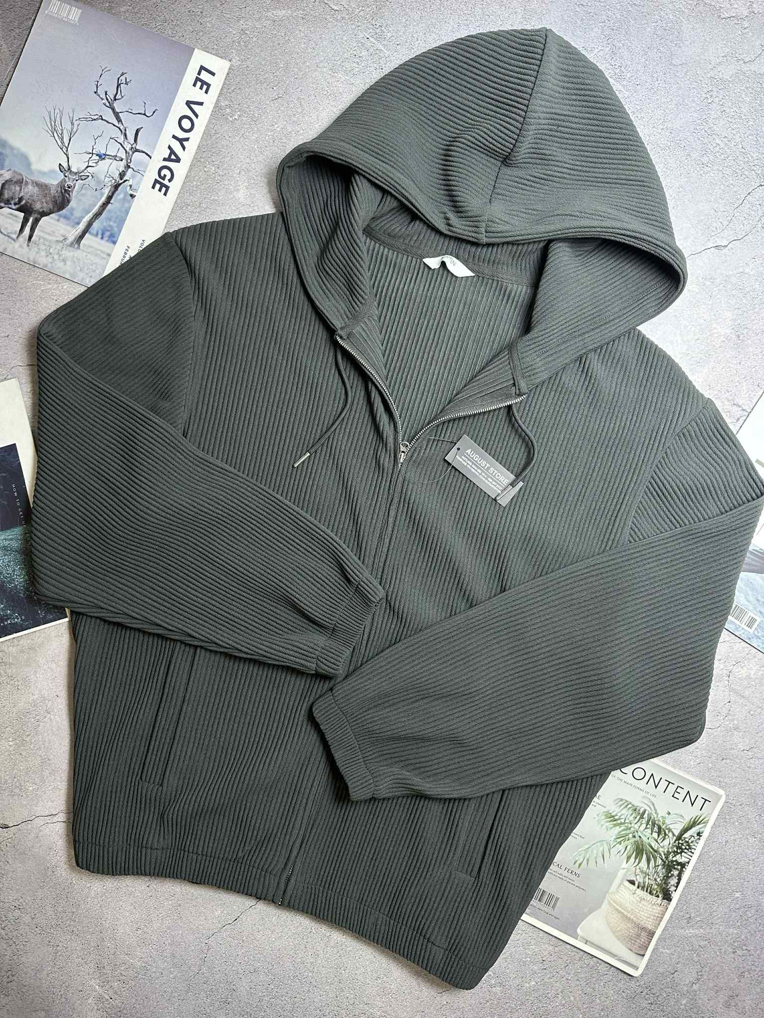 AK NỈ MŨ VẢI XỐP VÂN SỌC TOP.TEN 2908