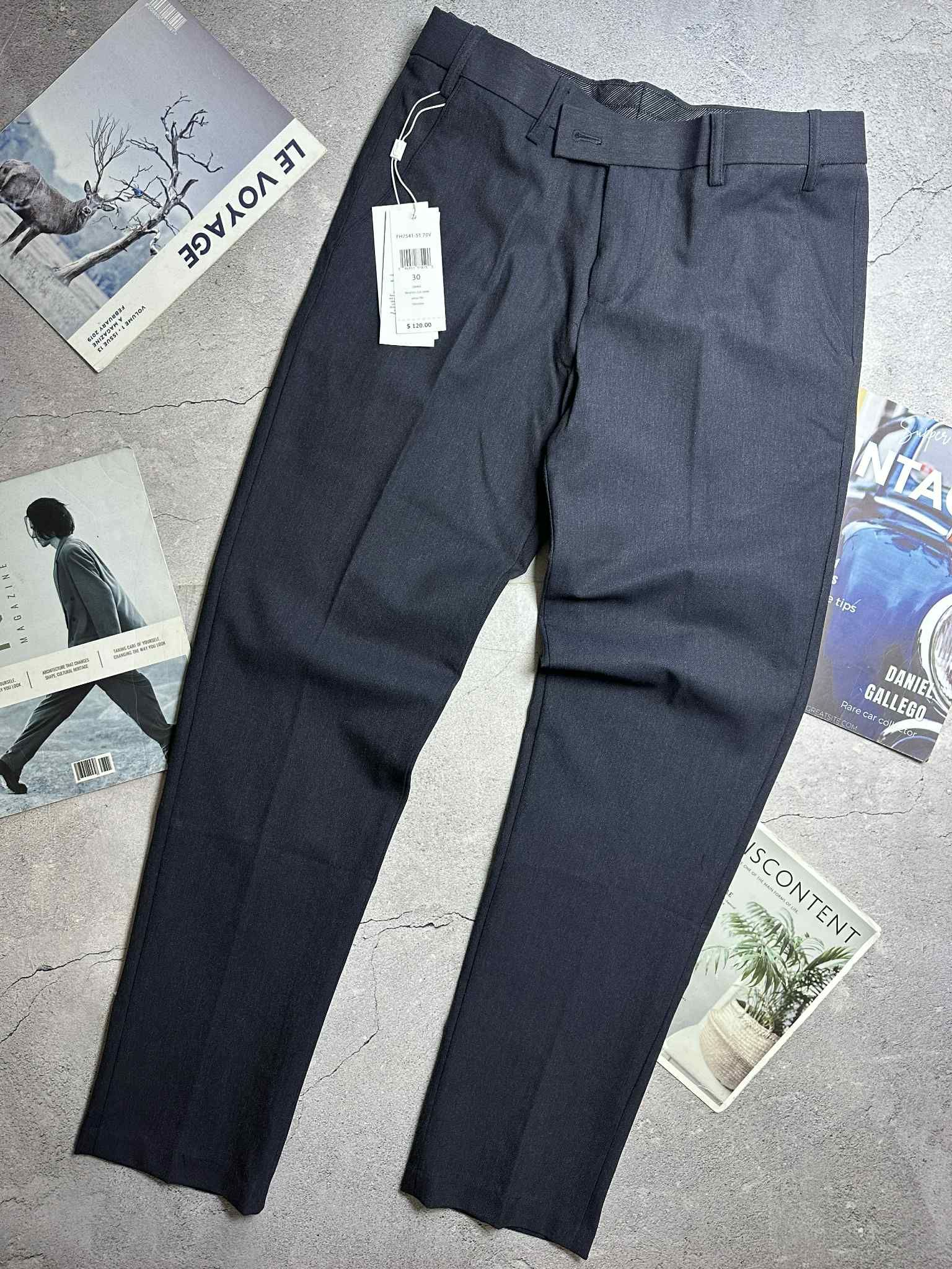 QUẦN VẢI LA.COSTE SLIM LOGO TÚI SAU 6805