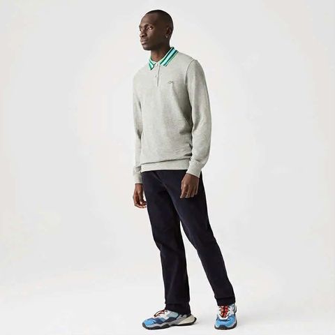 POLO DÀI TAY LA.COSTE VIỀN CỔ KẺ SLIM 6722