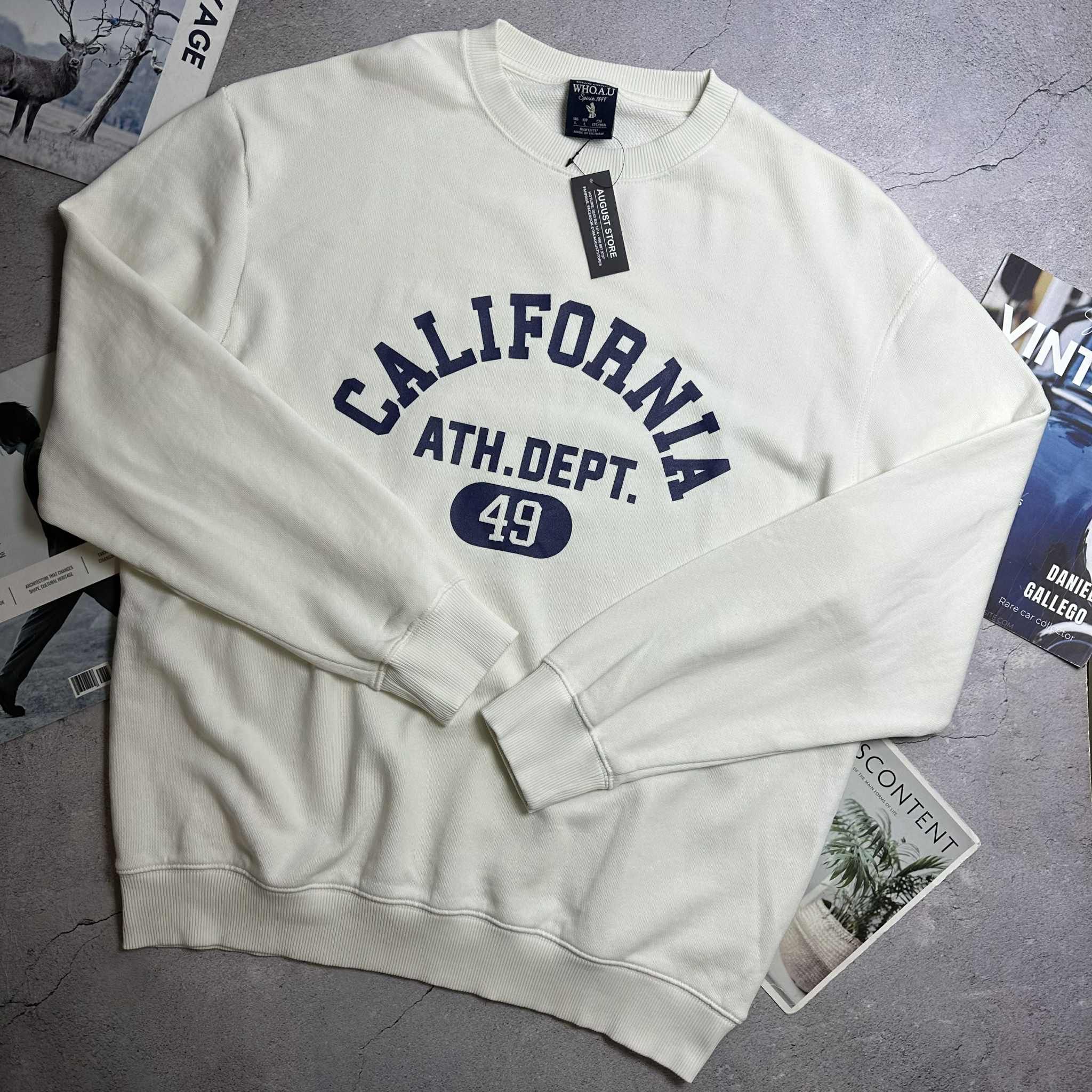 ÁO NỈ WHO.AU CALIFORNIA LETTER 7114