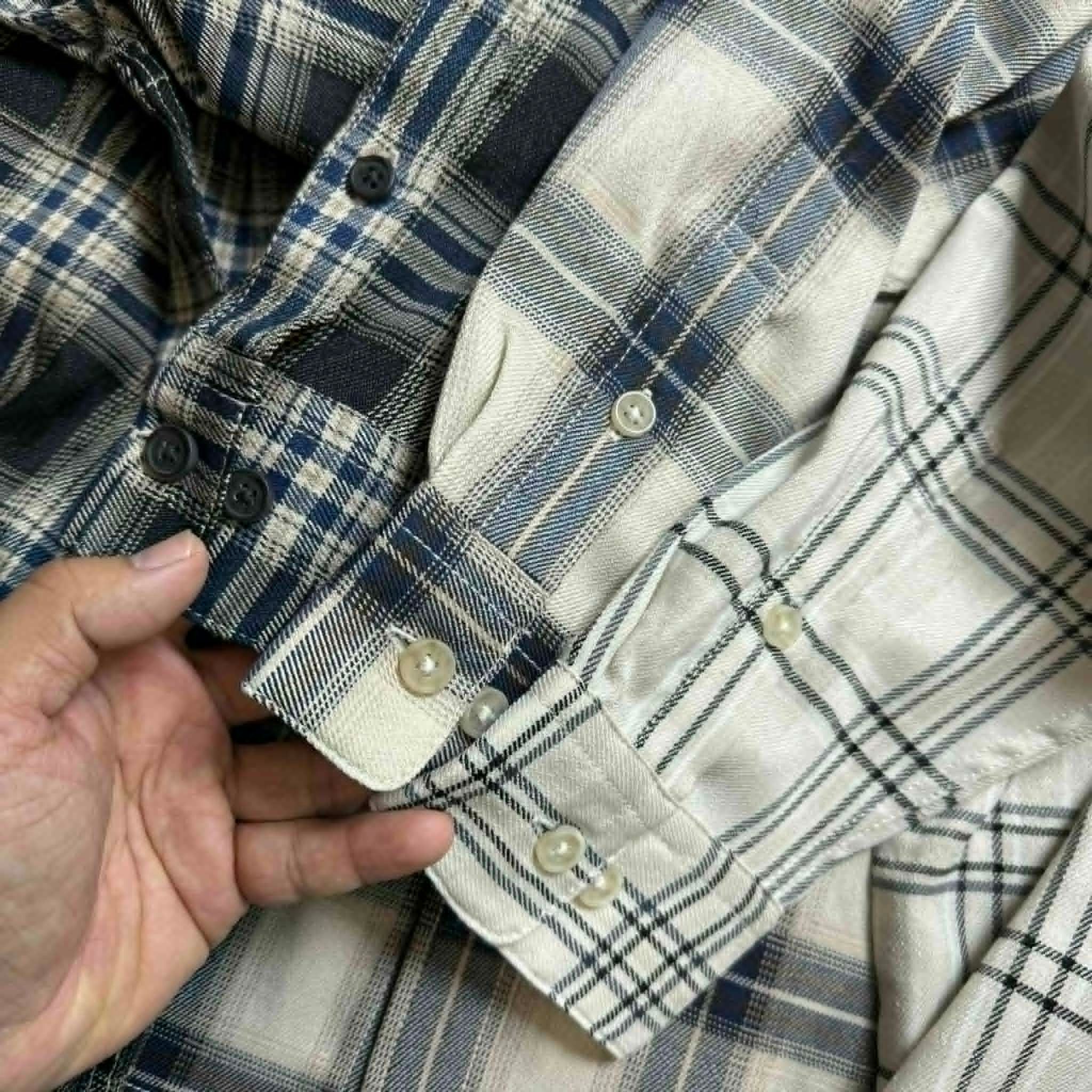 SƠ MI DT SP.AO KẺ CARO TÚI NGỰC OVERSIZE 3912